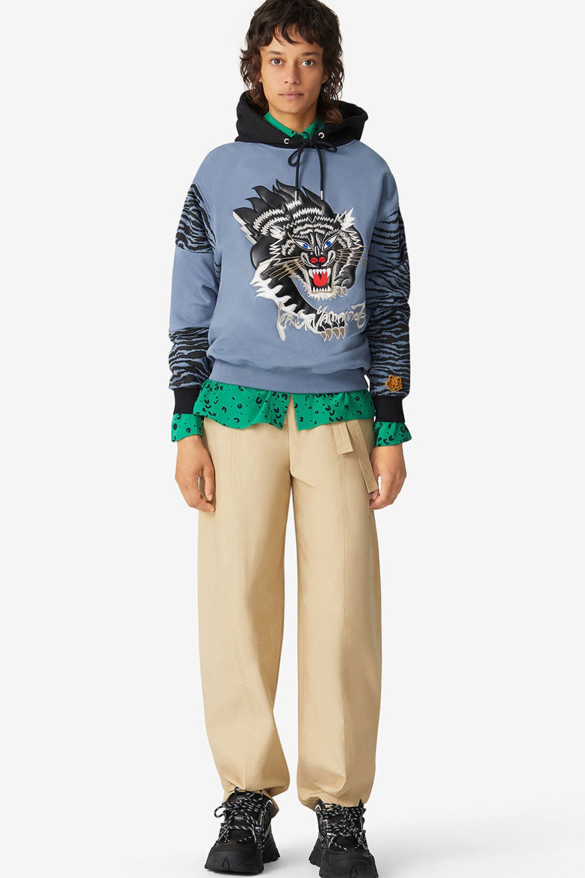 Kenzo Çita Logolu Kapüşonlu Sweatshirt-Libas Trendy Fashion Store