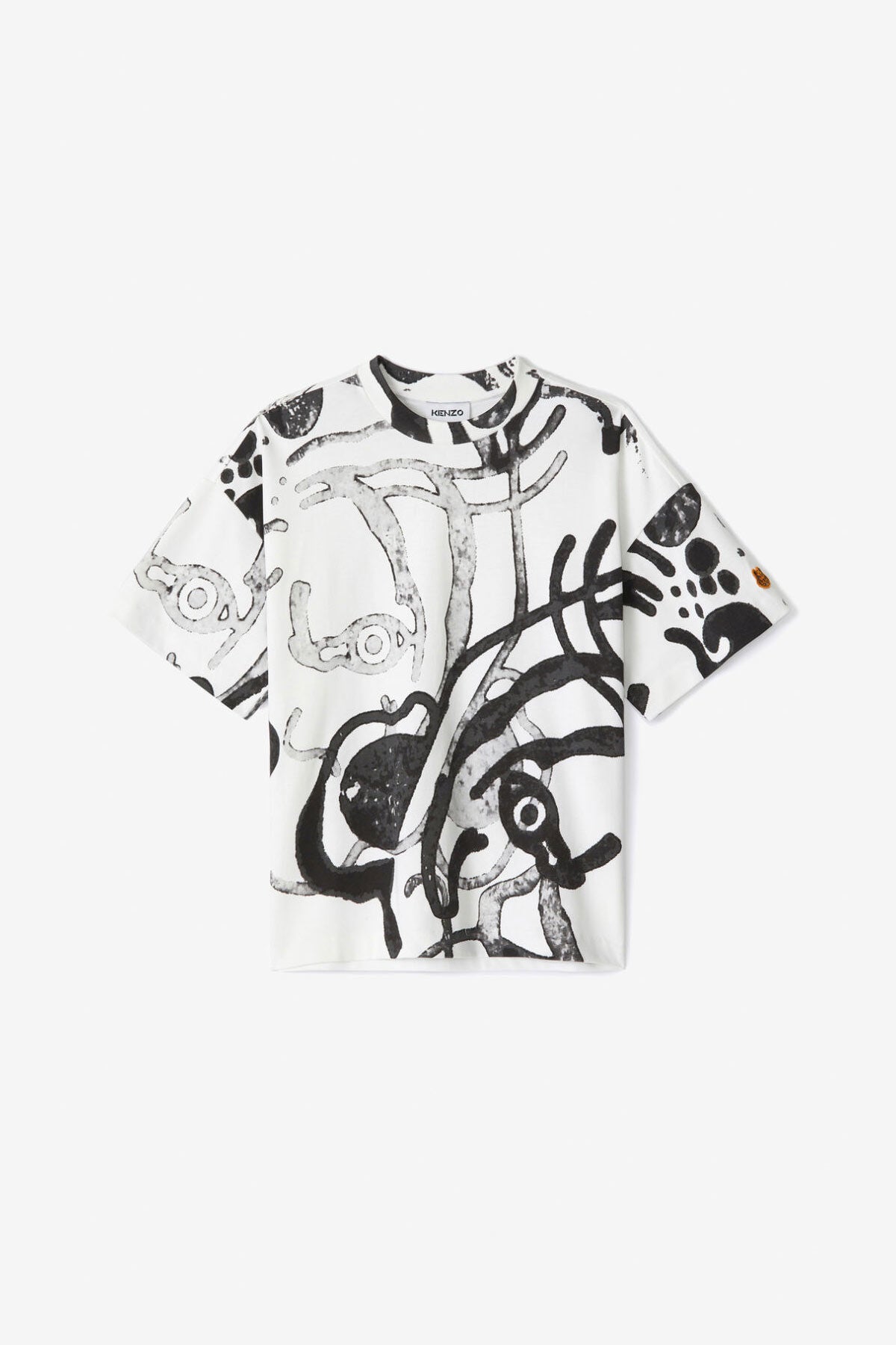 Kenzo Boxy Fit Baskılı T-shirt-Libas Trendy Fashion Store