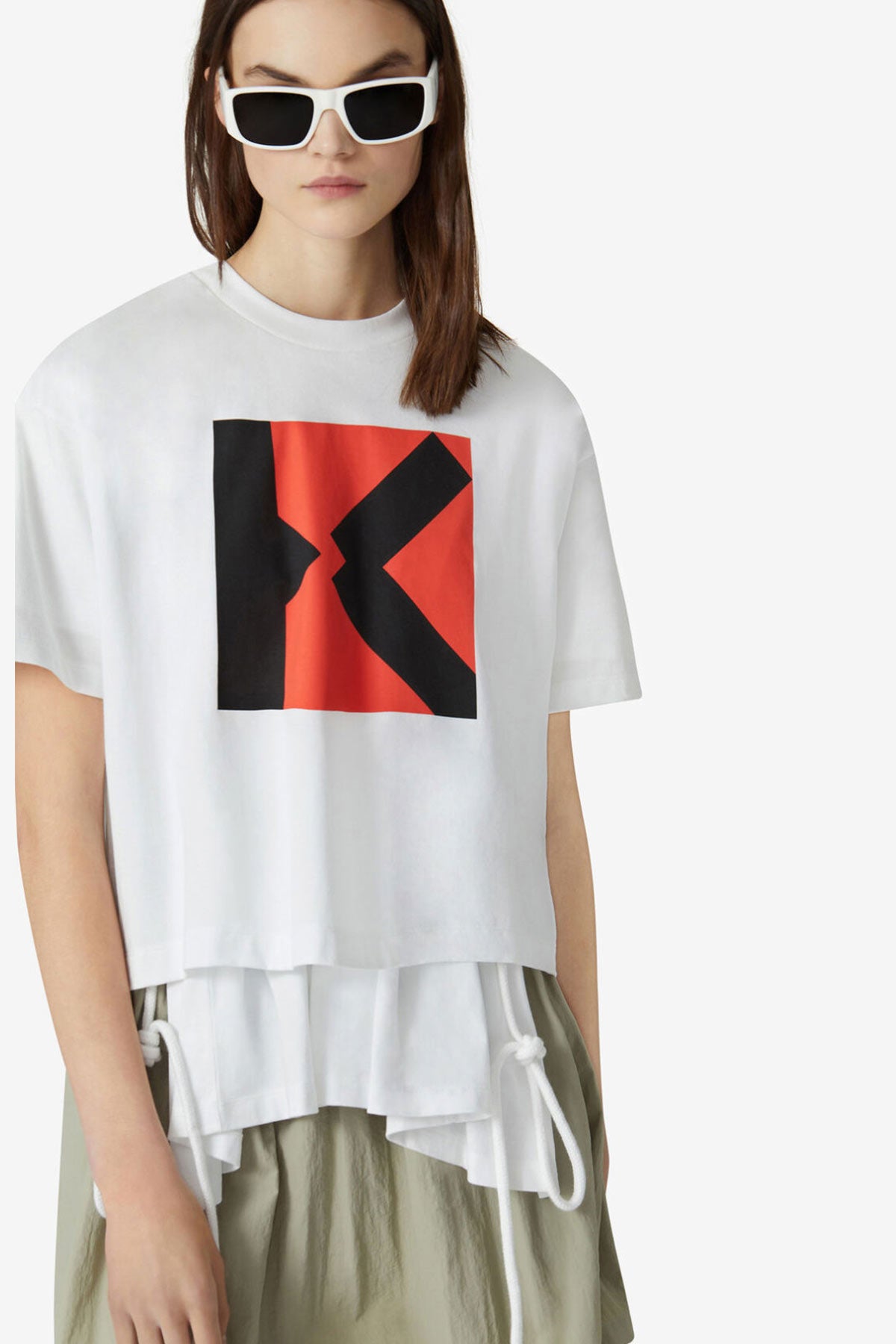 Kenzo Sport K Logolu Boxy Fit T-shirt-Libas Trendy Fashion Store