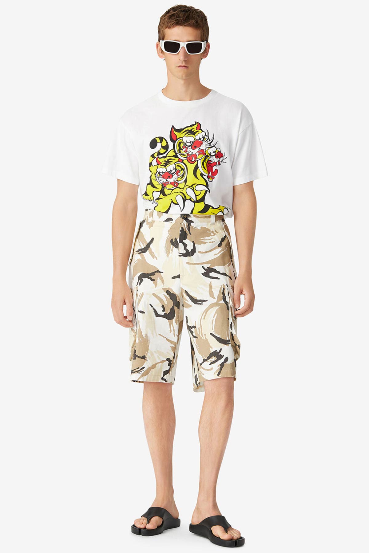 Kenzo Tropic Camo Desenli Kargo Şort-Libas Trendy Fashion Store