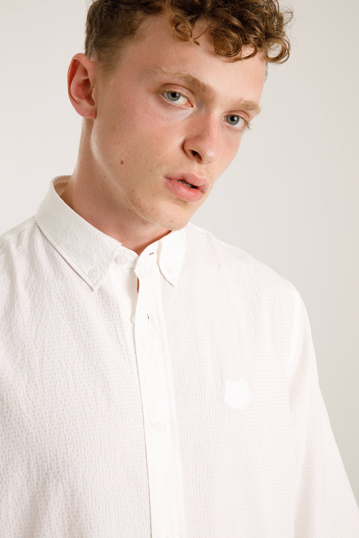 Kenzo Geniş Kesim Gofre Gömlek-Libas Trendy Fashion Store