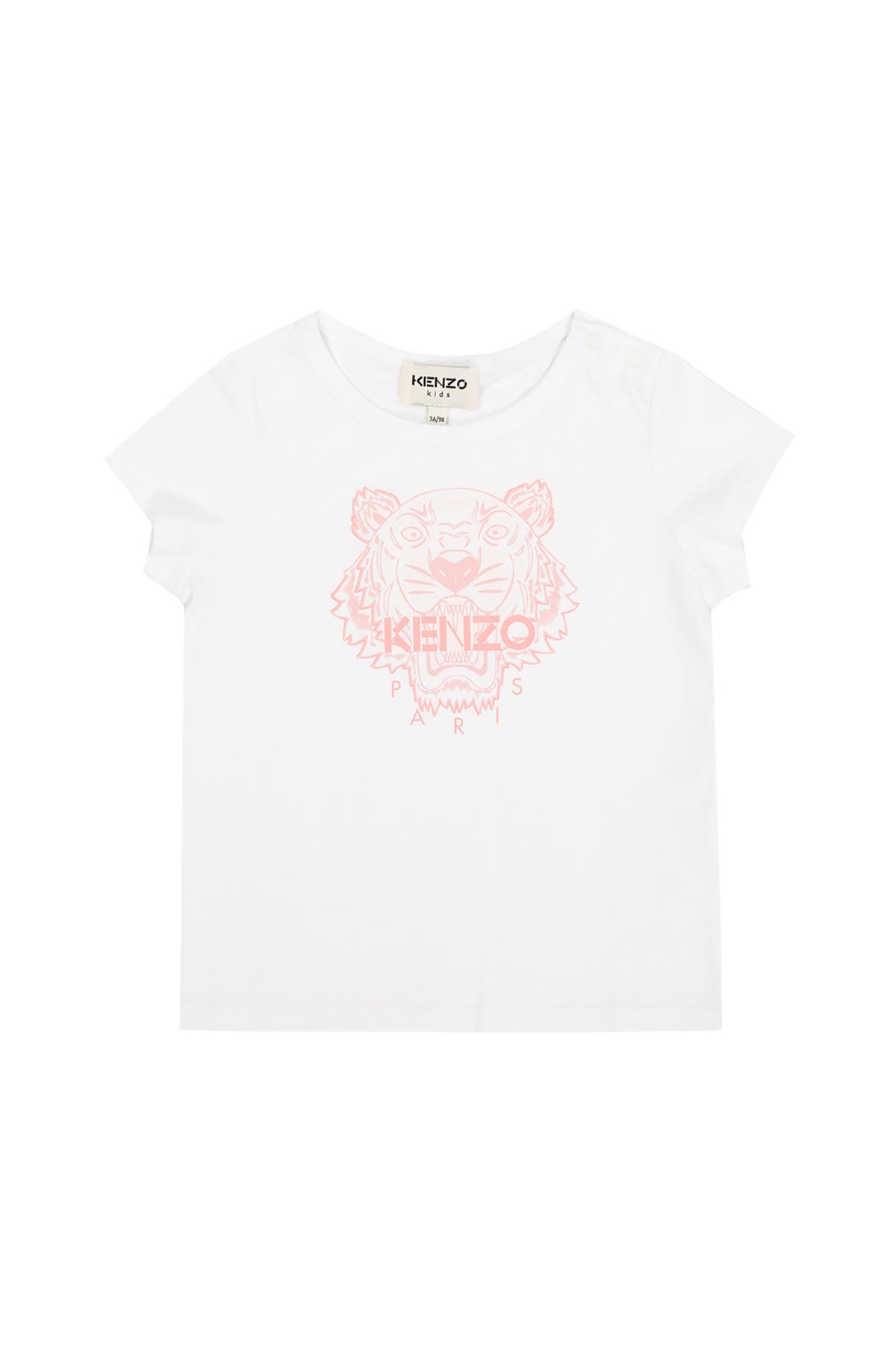 Kenzo Kids 9-18 Ay Kız Bebek Kaplan Logolu T-shirt-Libas Trendy Fashion Store