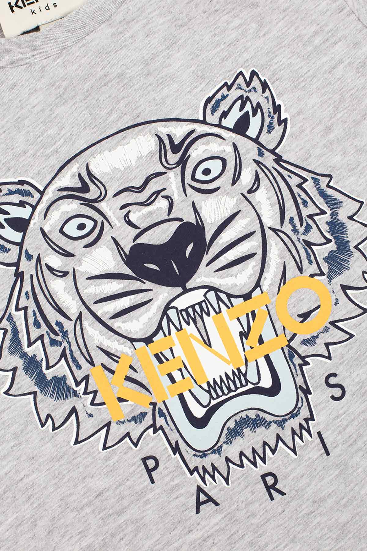 Kenzo Kids 2-4 Yaş Erkek Çocuk Kaplan Logolu T-shirt-Libas Trendy Fashion Store