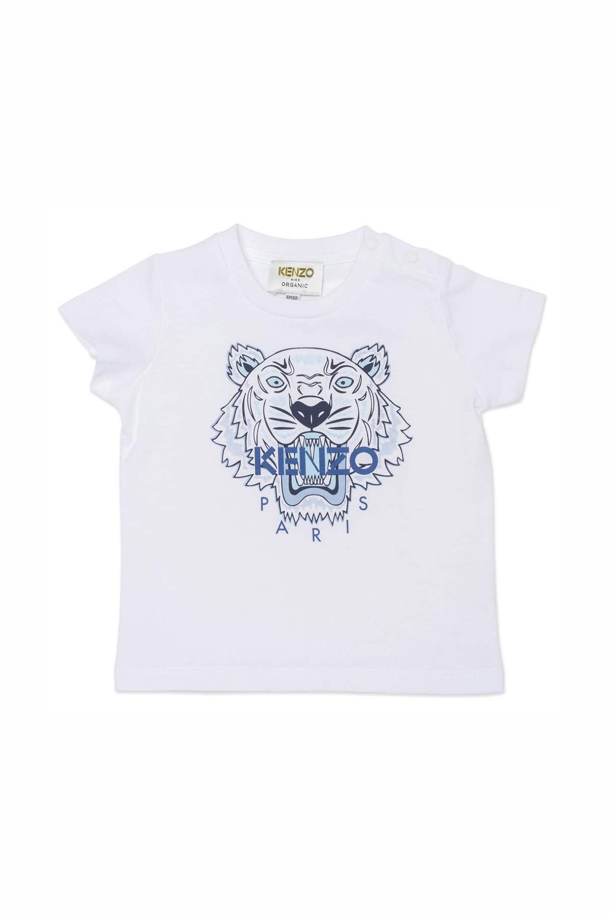 Kenzo Kids 12-18 Ay Erkek Bebek Kaplan Logolu T-shirt-Libas Trendy Fashion Store