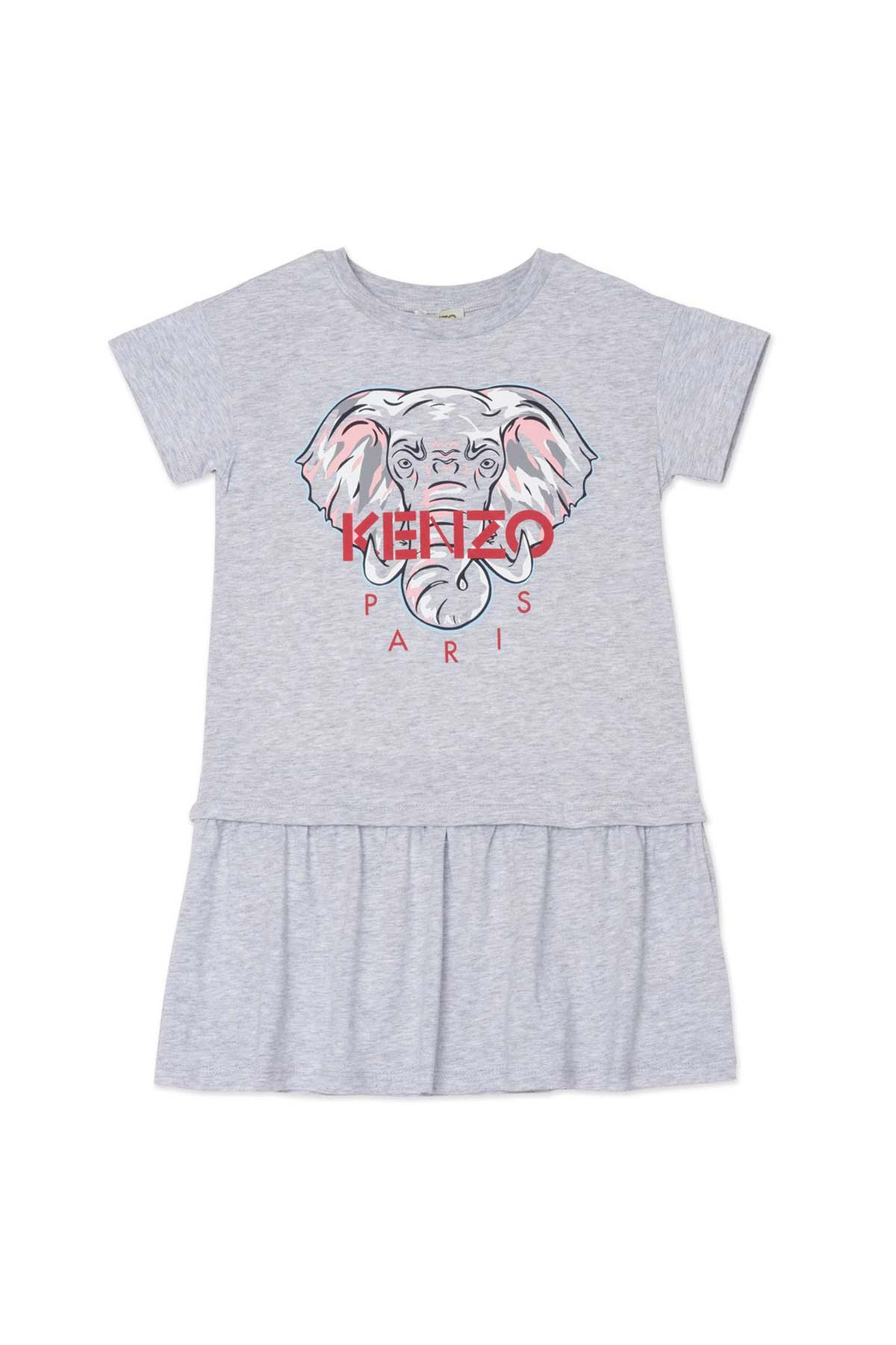 Kenzo Kids 5-8 Yaş Kız Çocuk Fil Logolu Elbise-Libas Trendy Fashion Store