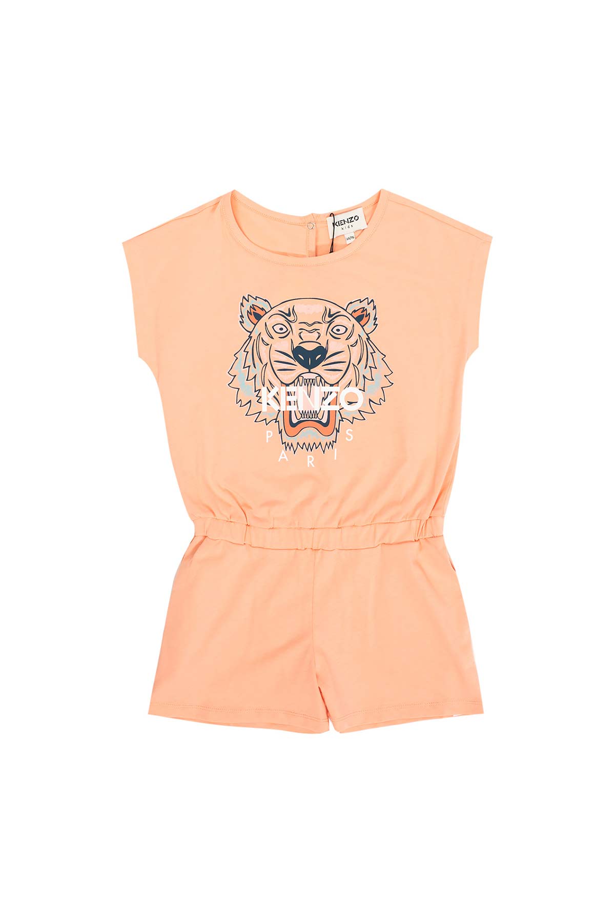 Kenzo Kids 3-6 Yaş Kız Çocuk Kaplan Logolu Tulum-Libas Trendy Fashion Store