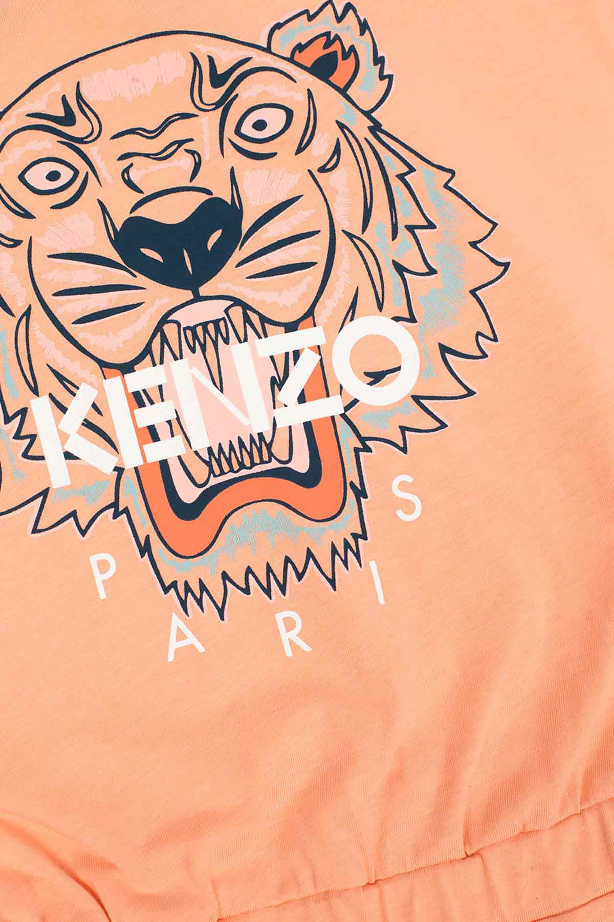 Kenzo Kids 3-6 Yaş Kız Çocuk Kaplan Logolu Tulum-Libas Trendy Fashion Store