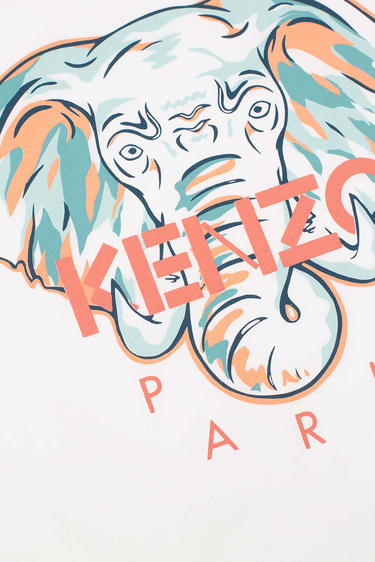 Kenzo Kids 2-4 Yaş Kız Çocuk Fil Logolu T-shirt-Libas Trendy Fashion Store