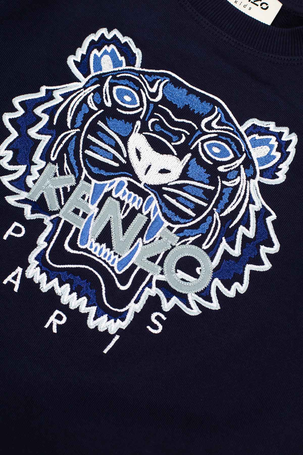 Kenzo Kids 2-6 Yaş Erkek Çocuk Kaplan Logolu Sweatshirt-Libas Trendy Fashion Store