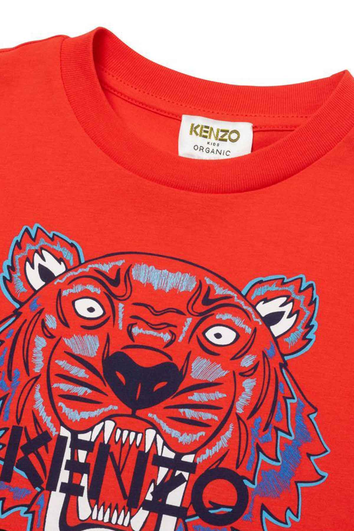 Kenzo Kids 2-6 Yaş Erkek Çocuk Kaplan Logolu T-shirt-Libas Trendy Fashion Store