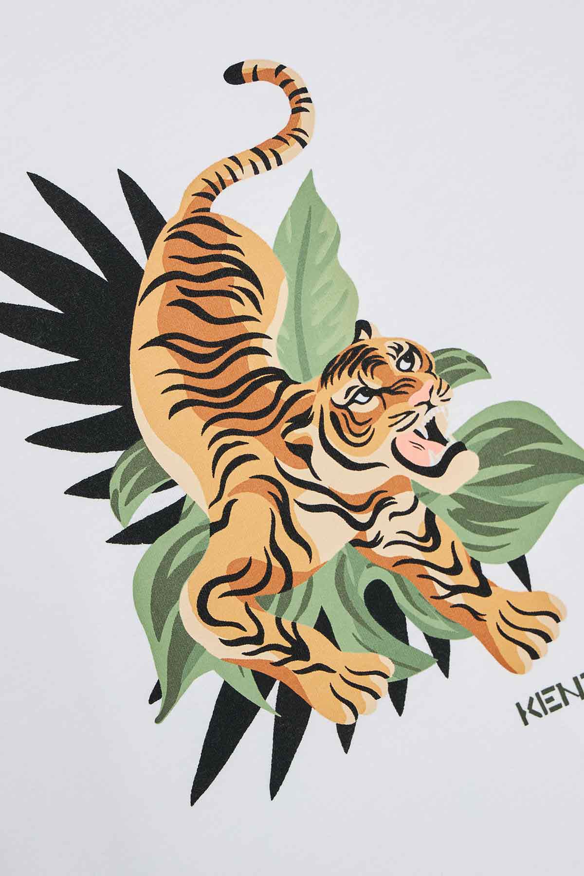 Kenzo Kids 3-6 Yaş Erkek Çocuk Kaplan Logolu T-shirt-Libas Trendy Fashion Store