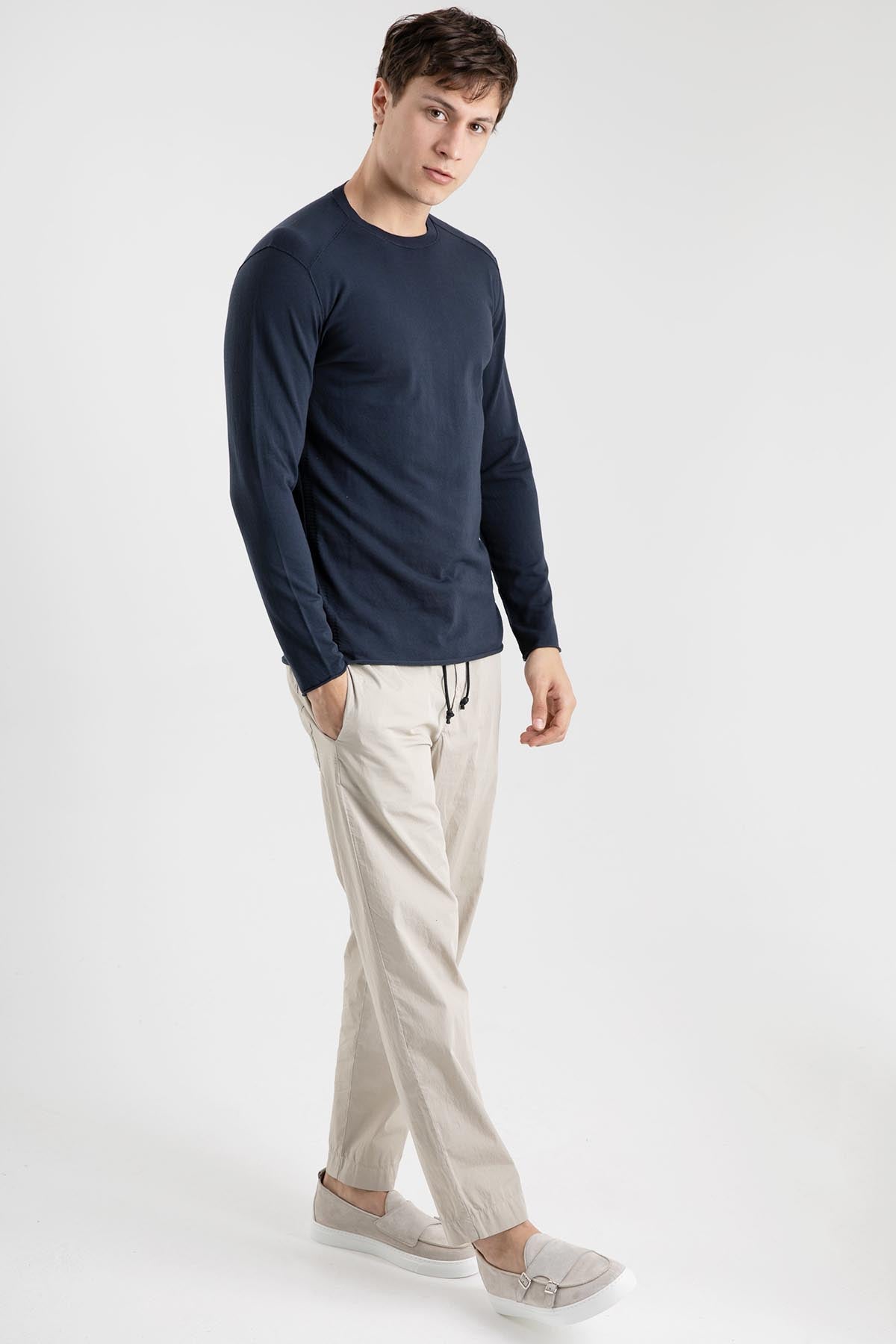 Transit Yuvarlak Yaka İnce Triko-Libas Trendy Fashion Store