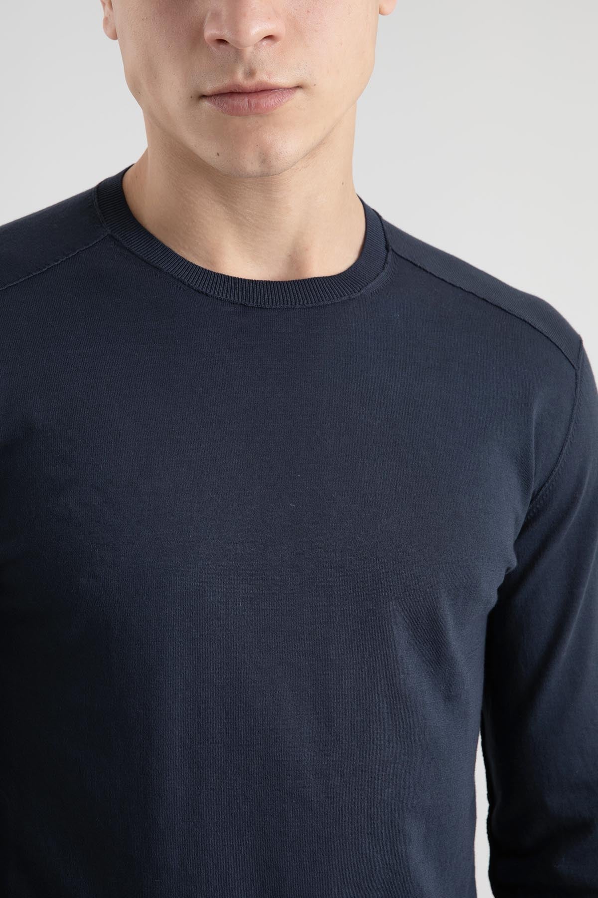 Transit Yuvarlak Yaka İnce Triko-Libas Trendy Fashion Store