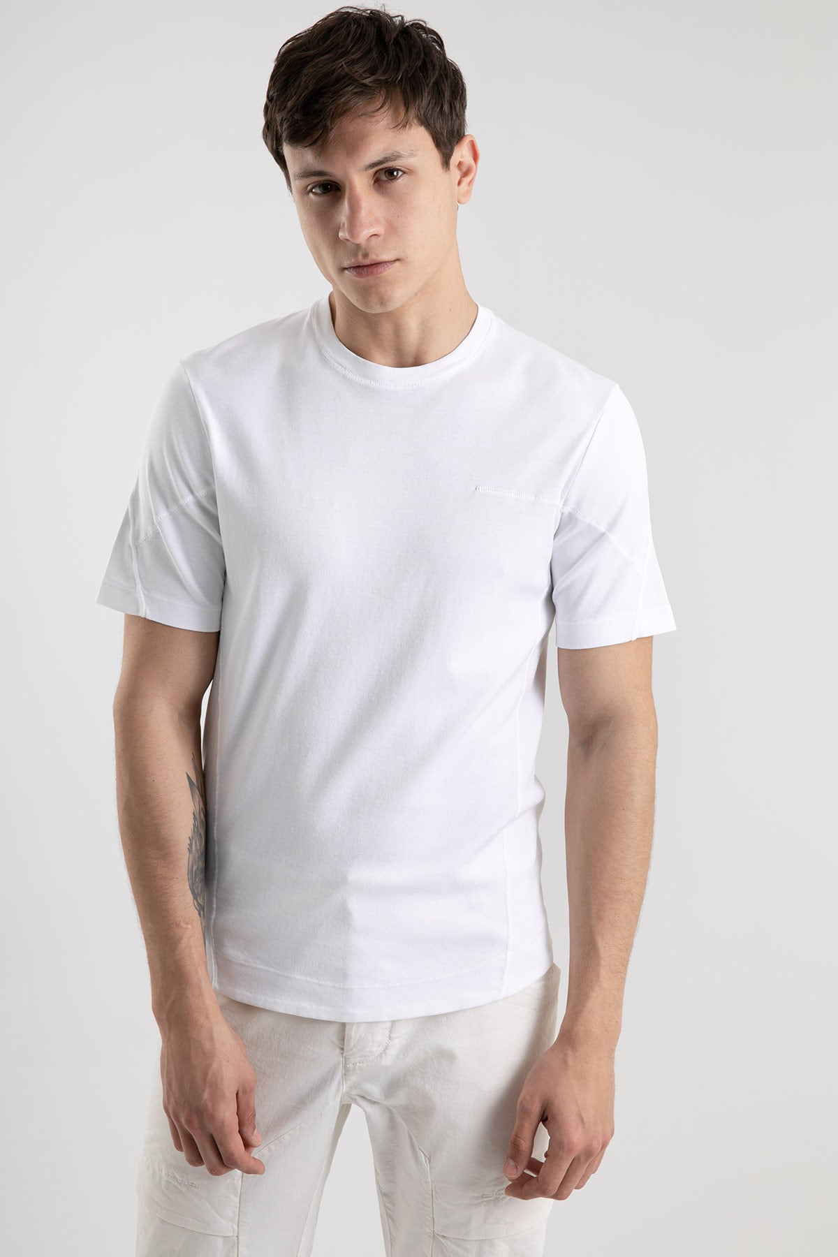 Transit Yuvarlak Yaka Kısa Kollu T-shirt-Libas Trendy Fashion Store