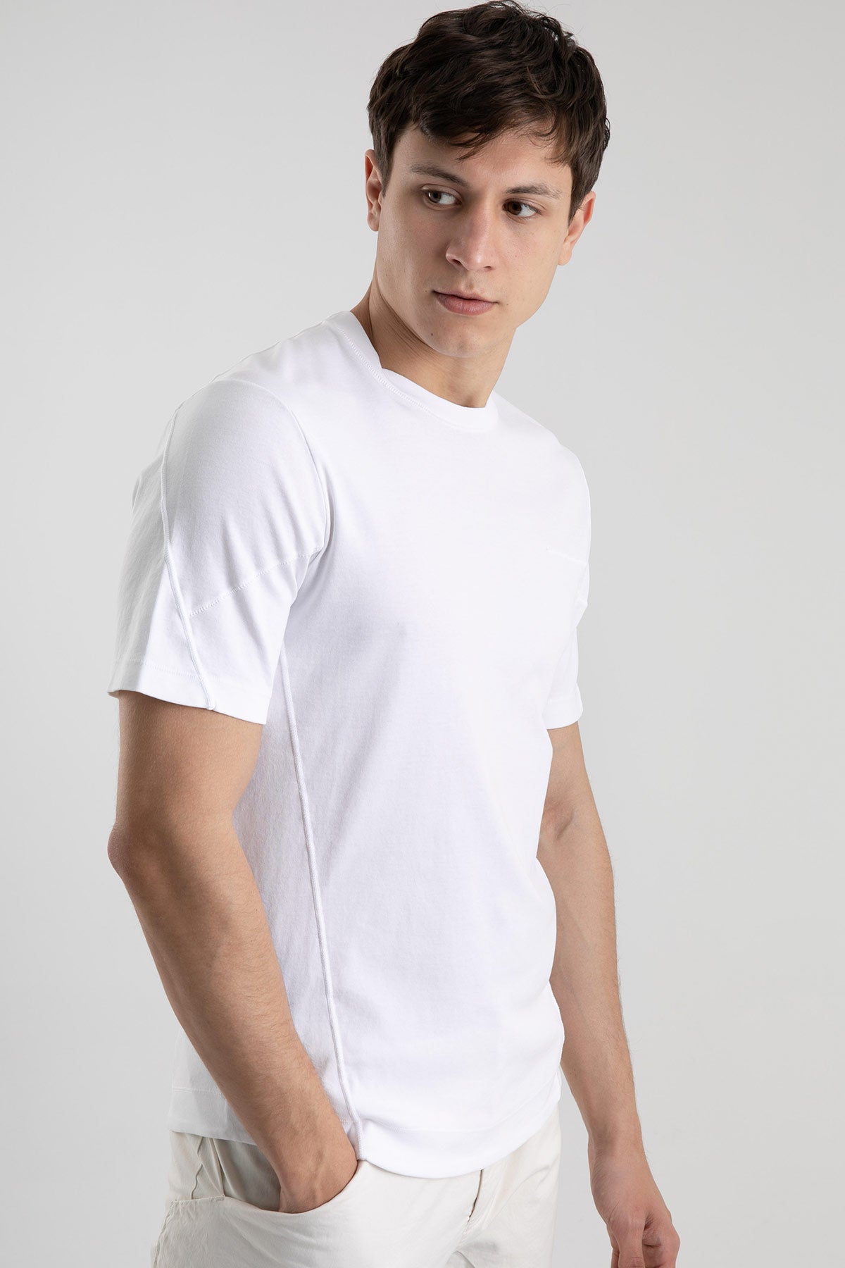 Transit Yuvarlak Yaka Kısa Kollu T-shirt-Libas Trendy Fashion Store