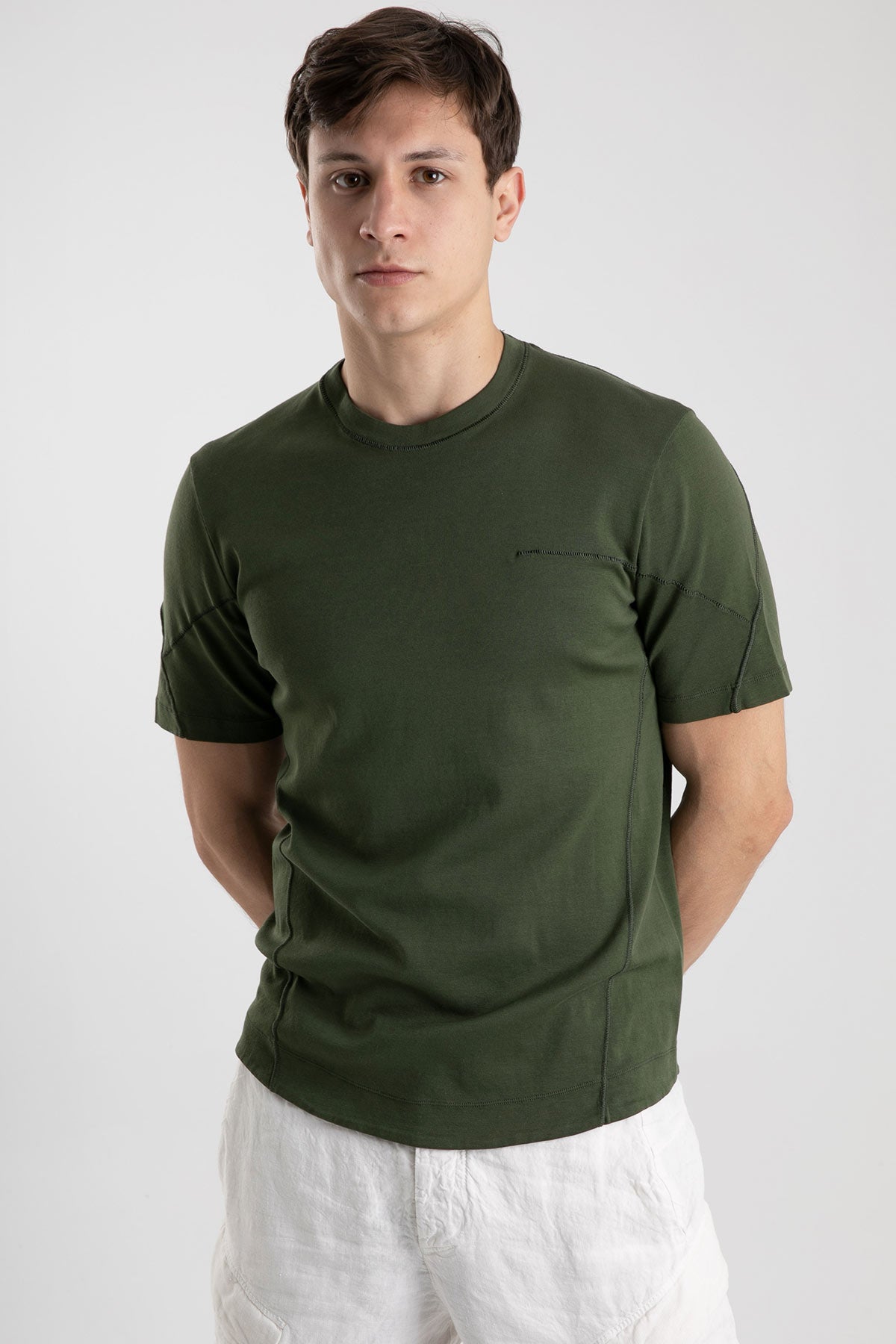 Transit Yuvarlak Yaka Kısa Kollu T-shirt-Libas Trendy Fashion Store