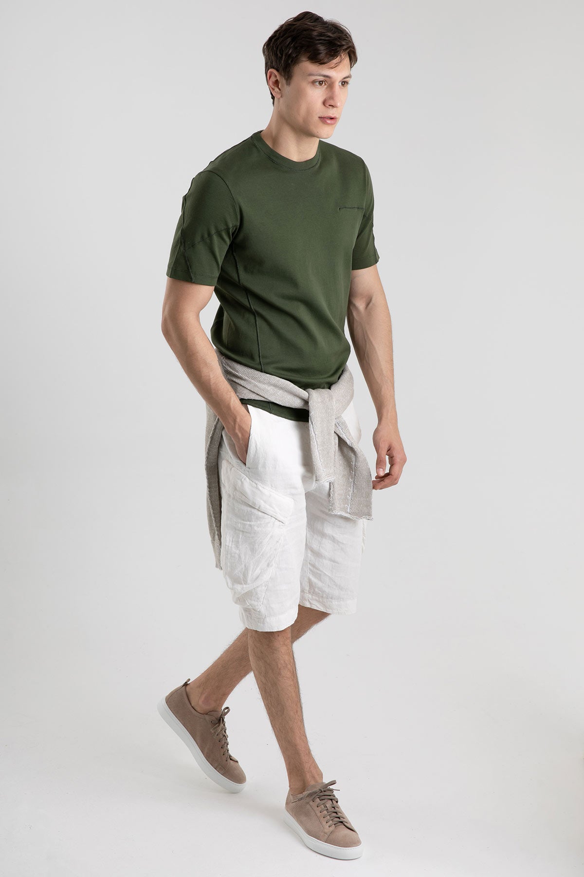 Transit Yuvarlak Yaka Kısa Kollu T-shirt-Libas Trendy Fashion Store