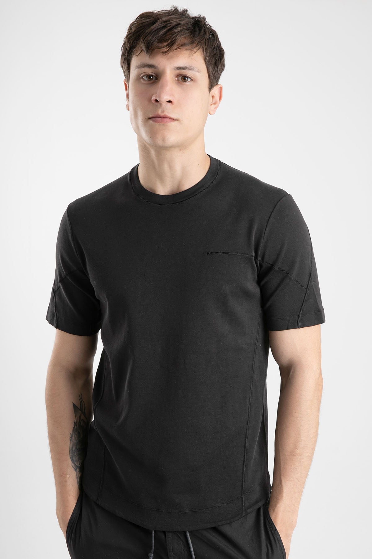 Transit Yuvarlak Yaka Kısa Kollu T-shirt-Libas Trendy Fashion Store