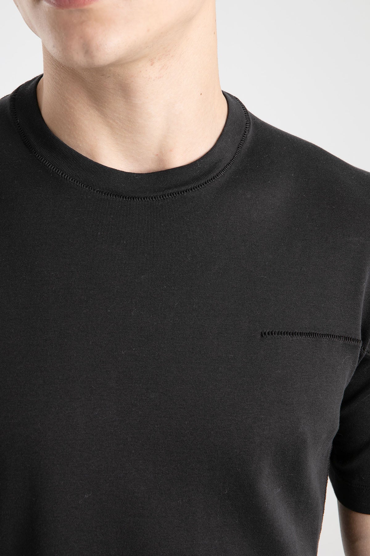 Transit Yuvarlak Yaka Kısa Kollu T-shirt-Libas Trendy Fashion Store