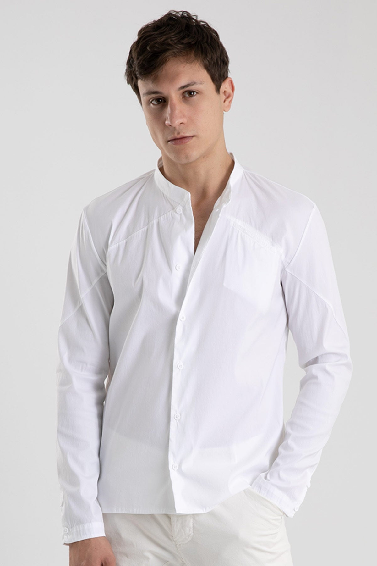 Transit Cep Detaylı Hakim Yaka Gömlek-Libas Trendy Fashion Store