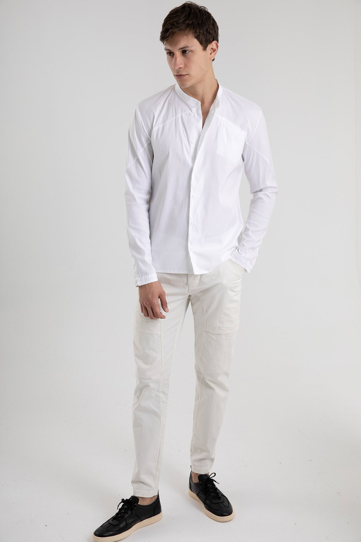 Transit Cep Detaylı Hakim Yaka Gömlek-Libas Trendy Fashion Store