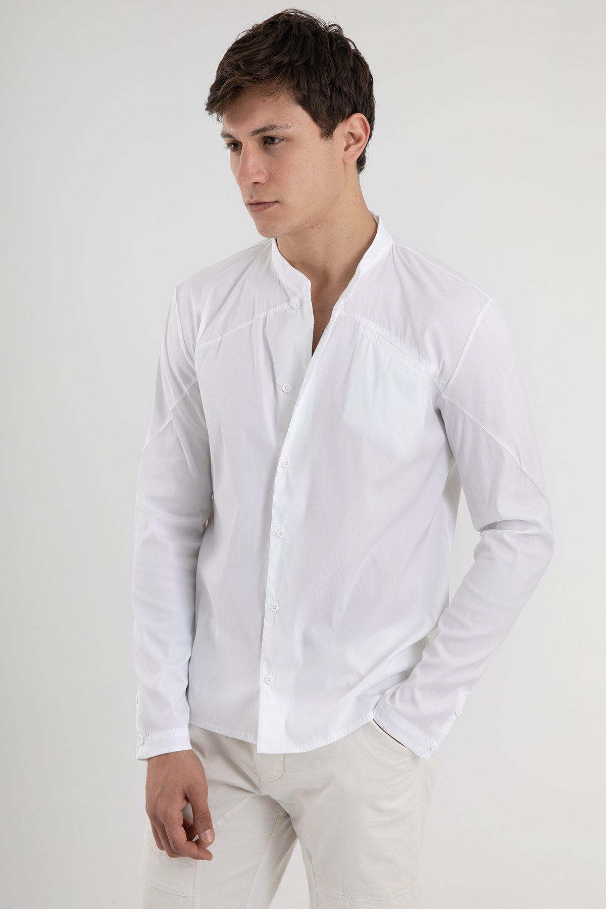 Transit Cep Detaylı Hakim Yaka Gömlek-Libas Trendy Fashion Store