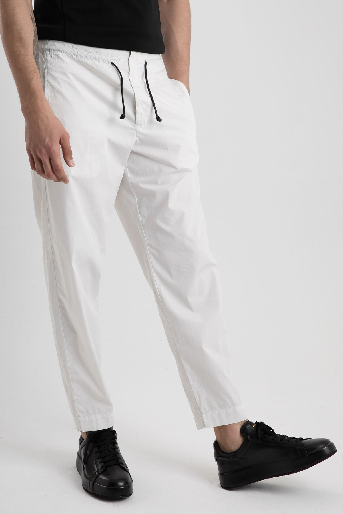 Transit Belden Bağcıklı Rahat Kesim Pantolon-Libas Trendy Fashion Store