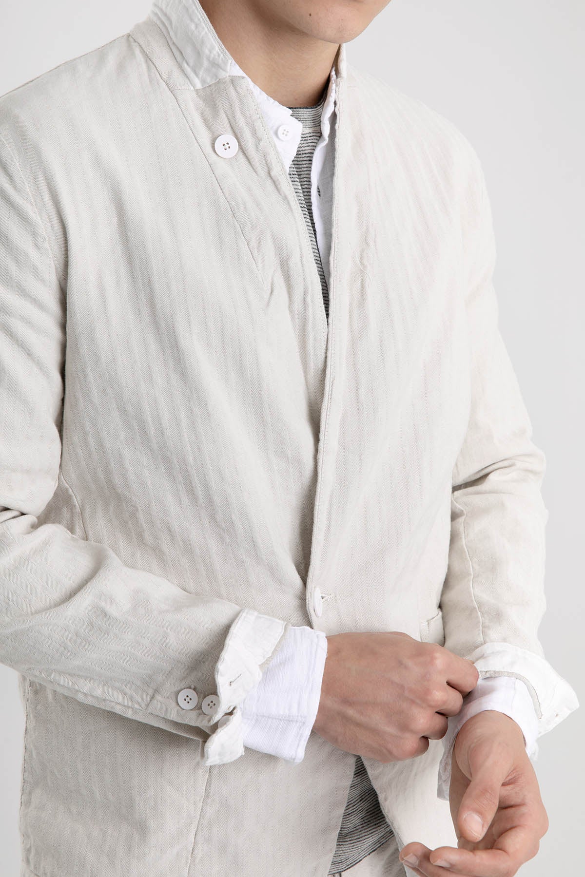 Transit Keten Karışımlı Kruvaze Ceket-Libas Trendy Fashion Store