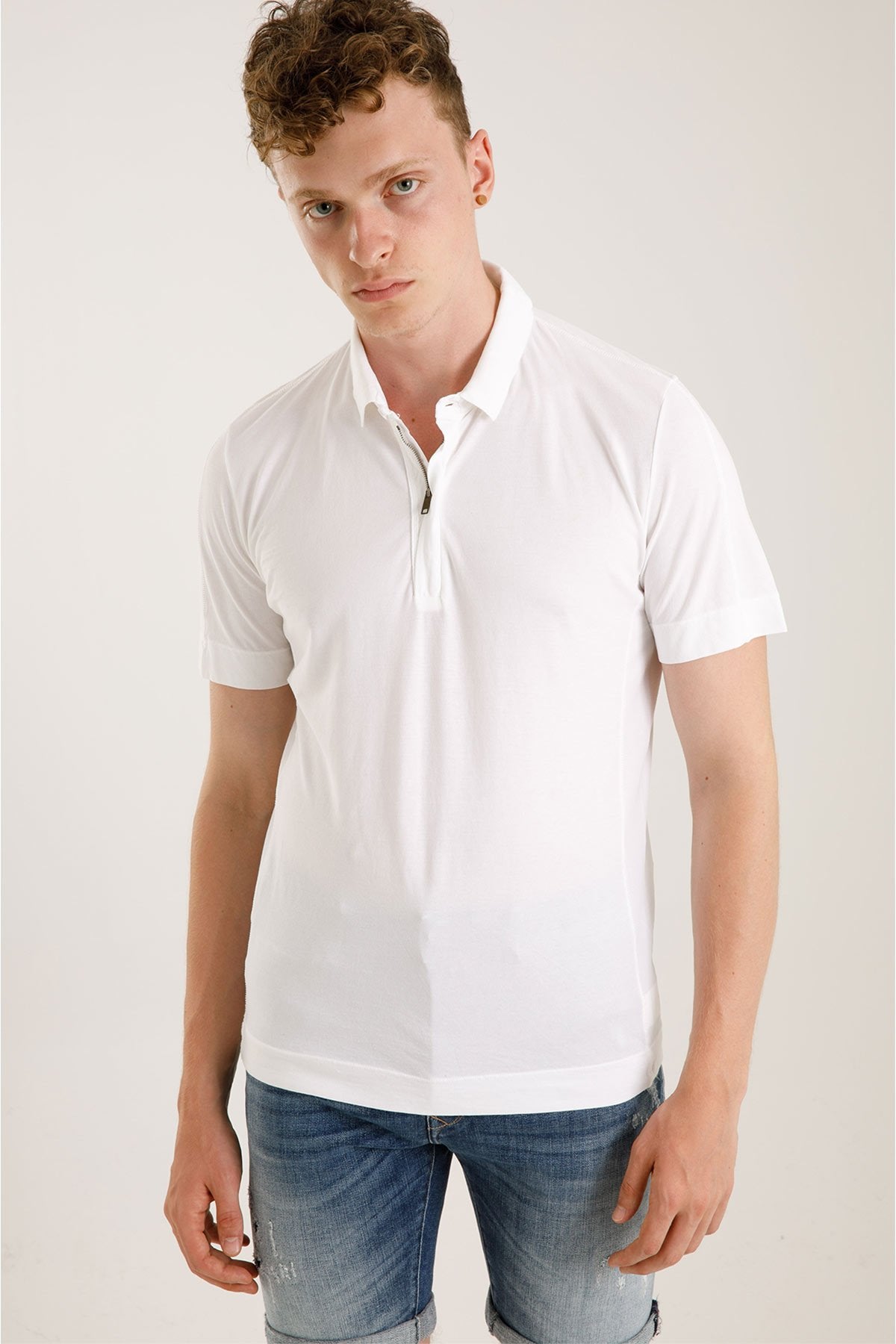 Transit Polo Yaka Fermuarlı T-shirt-Libas Trendy Fashion Store