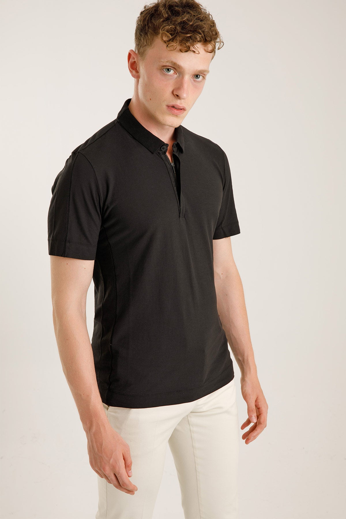 Transit Polo Yaka Fermuarlı T-shirt-Libas Trendy Fashion Store