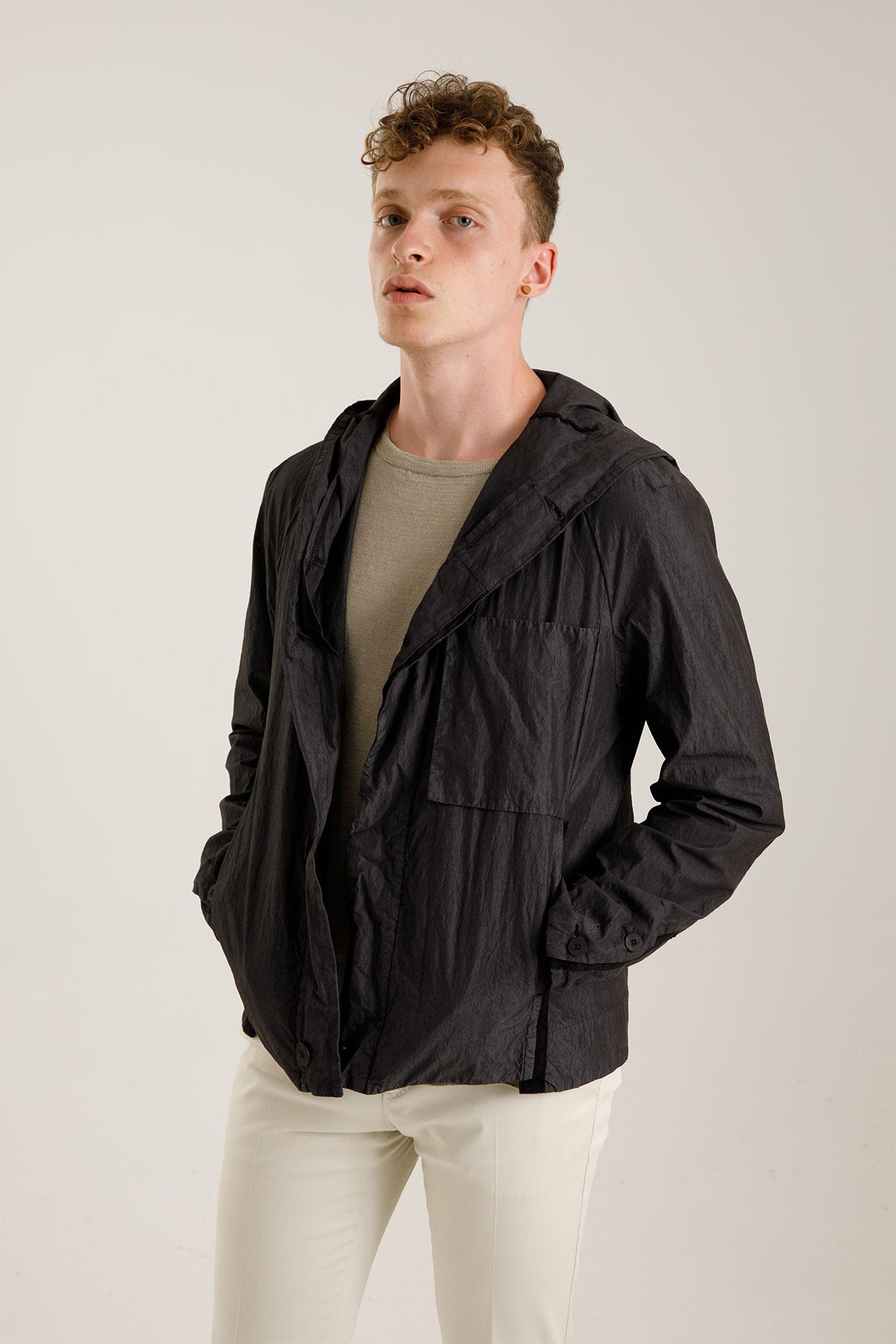 Transit Kapüşonlu İnce Mont Ceket-Libas Trendy Fashion Store