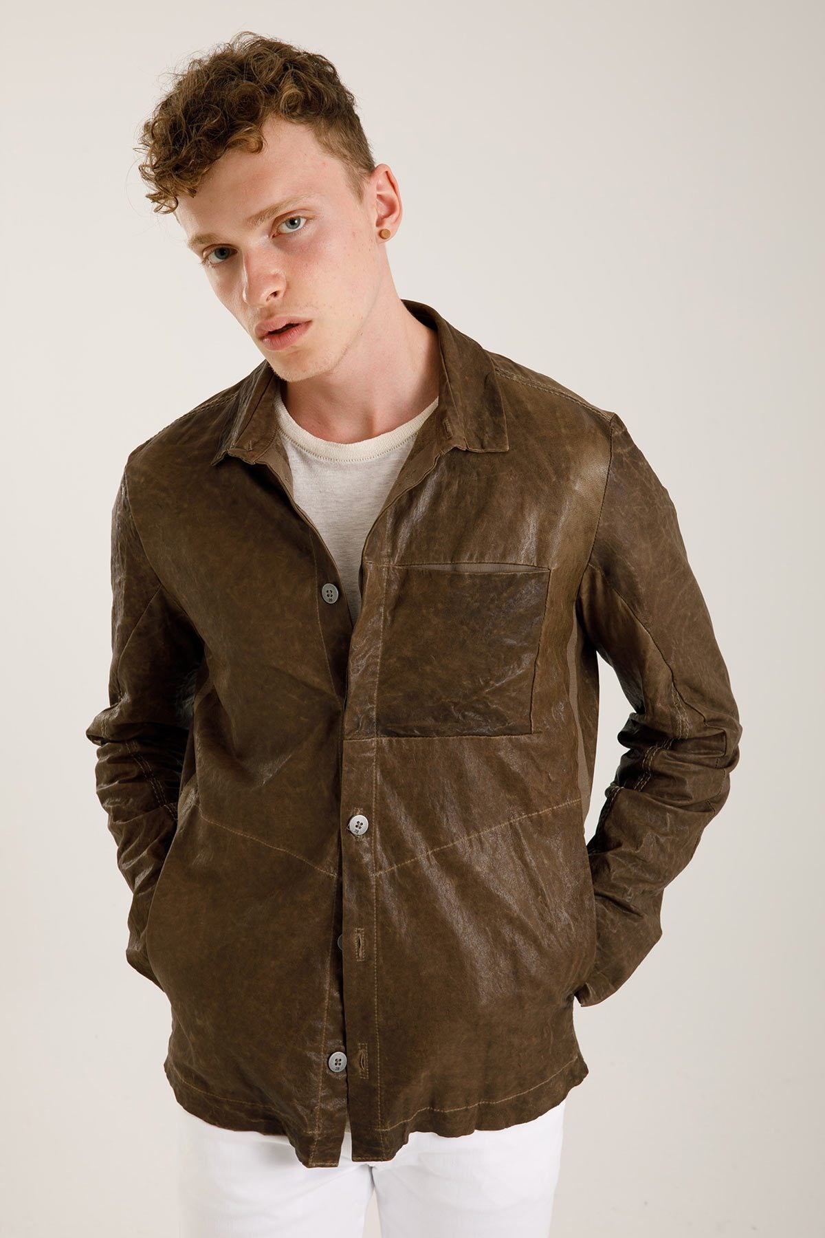 Transit Deri Gömlek Ceket-Libas Trendy Fashion Store