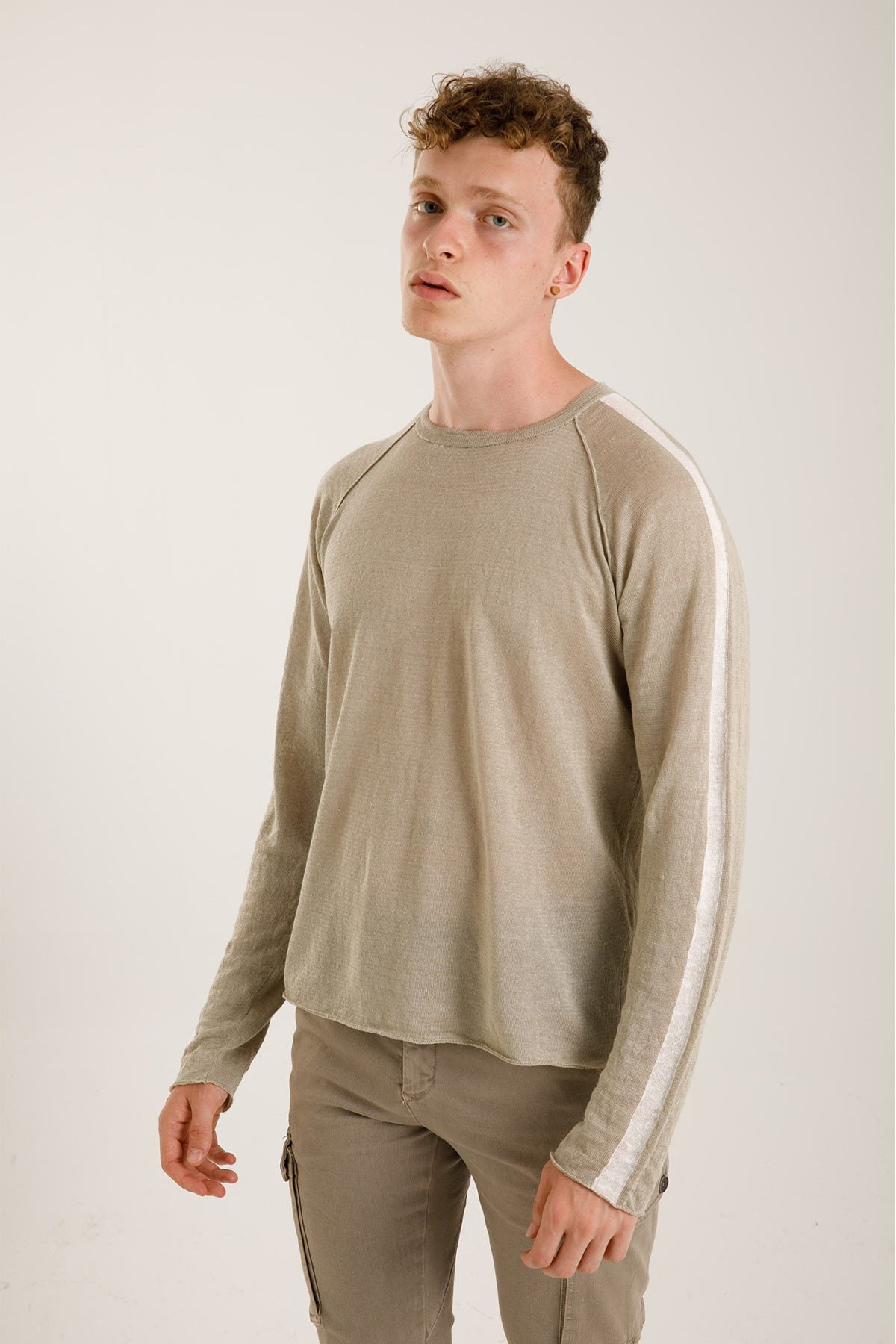 Transit Yuvarlak Yaka Keten Triko-Libas Trendy Fashion Store