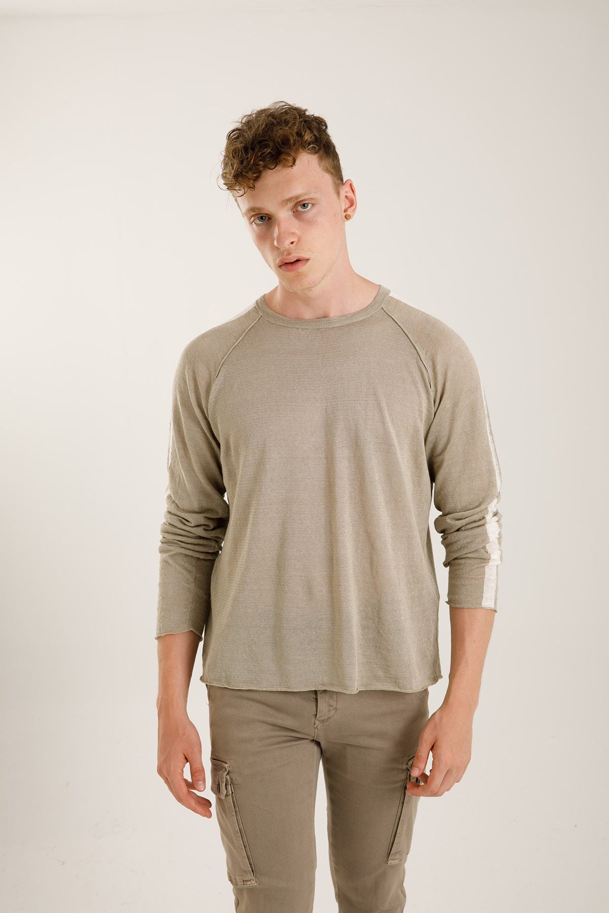 Transit Yuvarlak Yaka Keten Triko-Libas Trendy Fashion Store