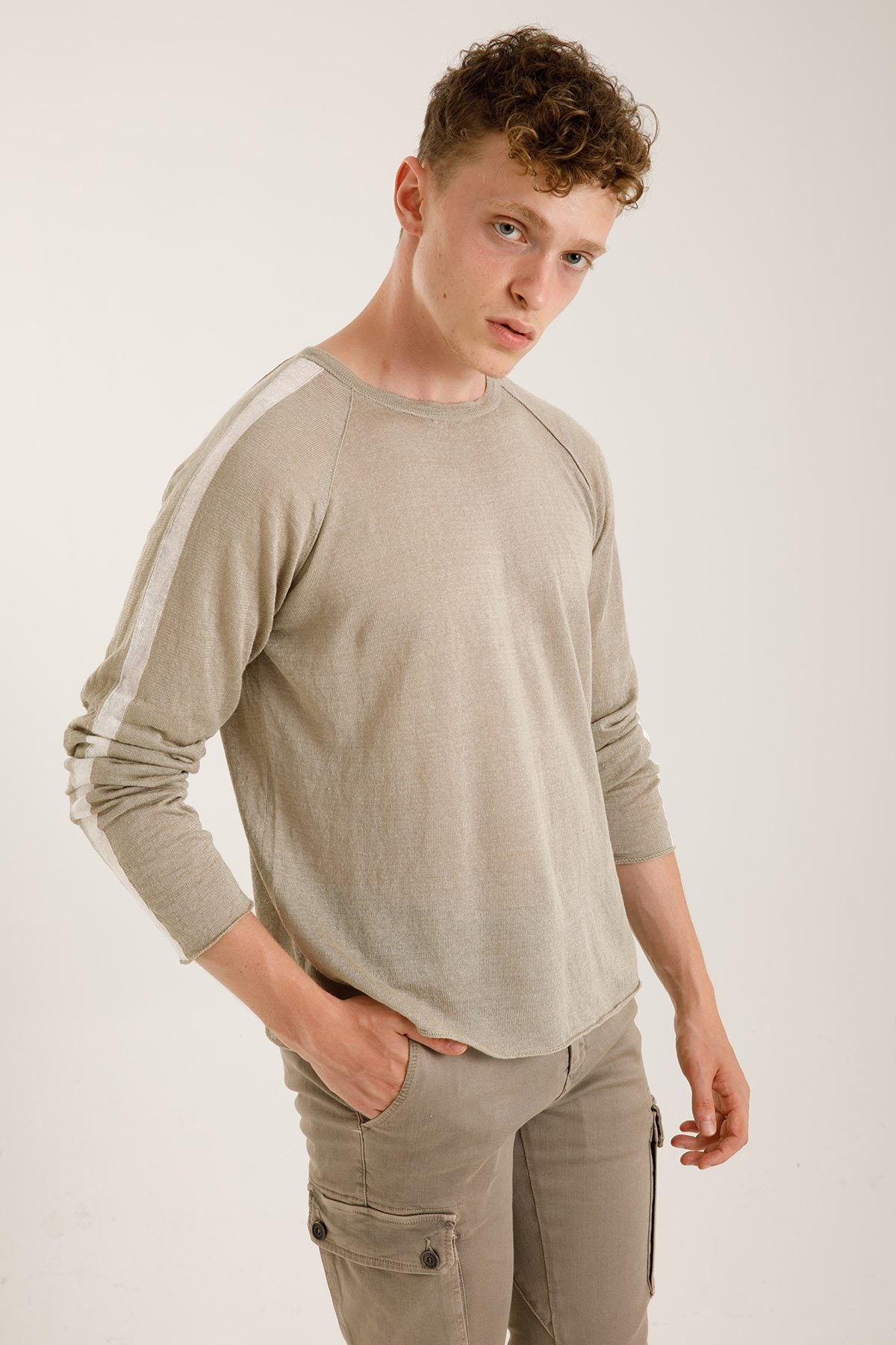 Transit Yuvarlak Yaka Keten Triko-Libas Trendy Fashion Store