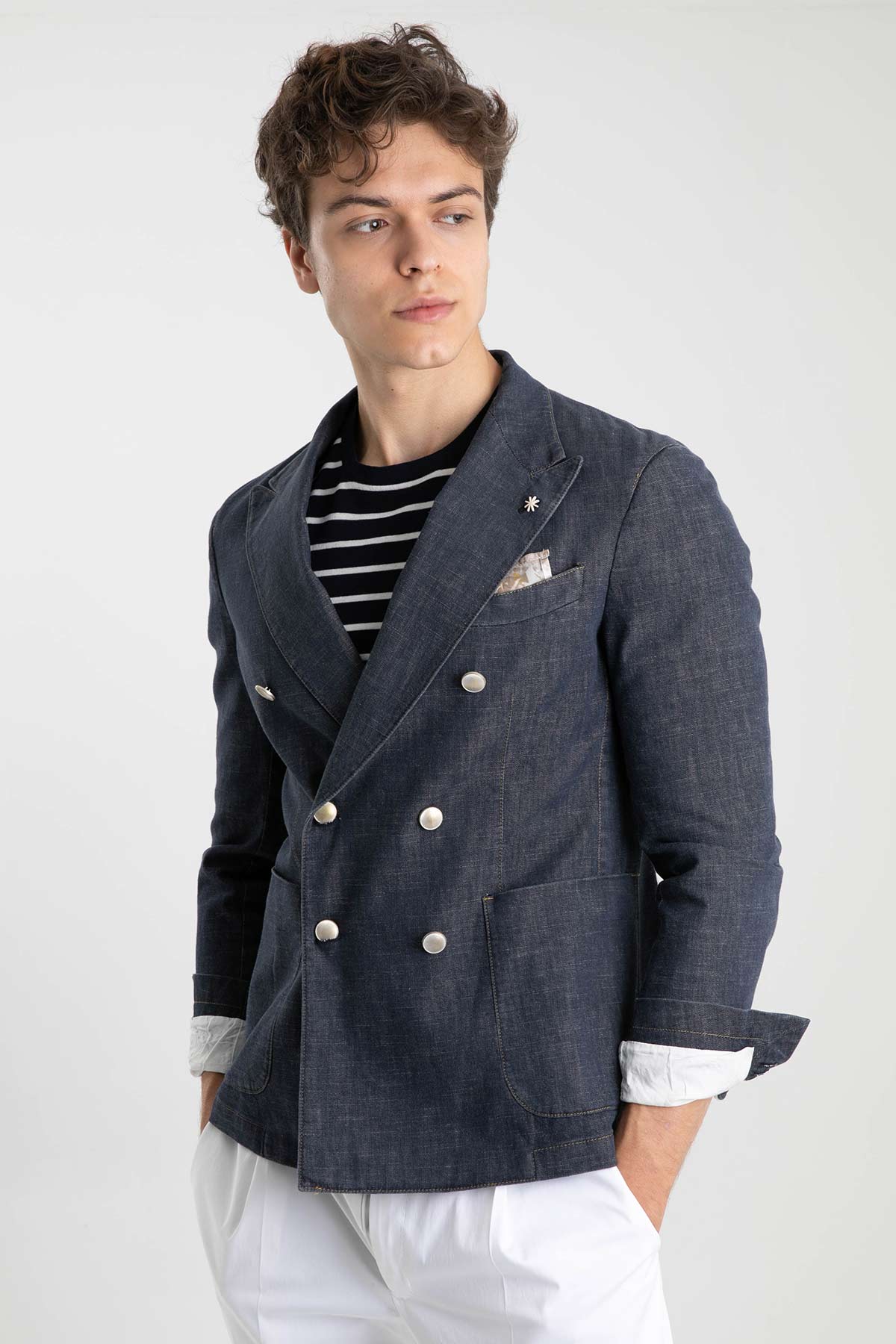 Manuel Ritz Denim Kruvaze Ceket-Libas Trendy Fashion Store