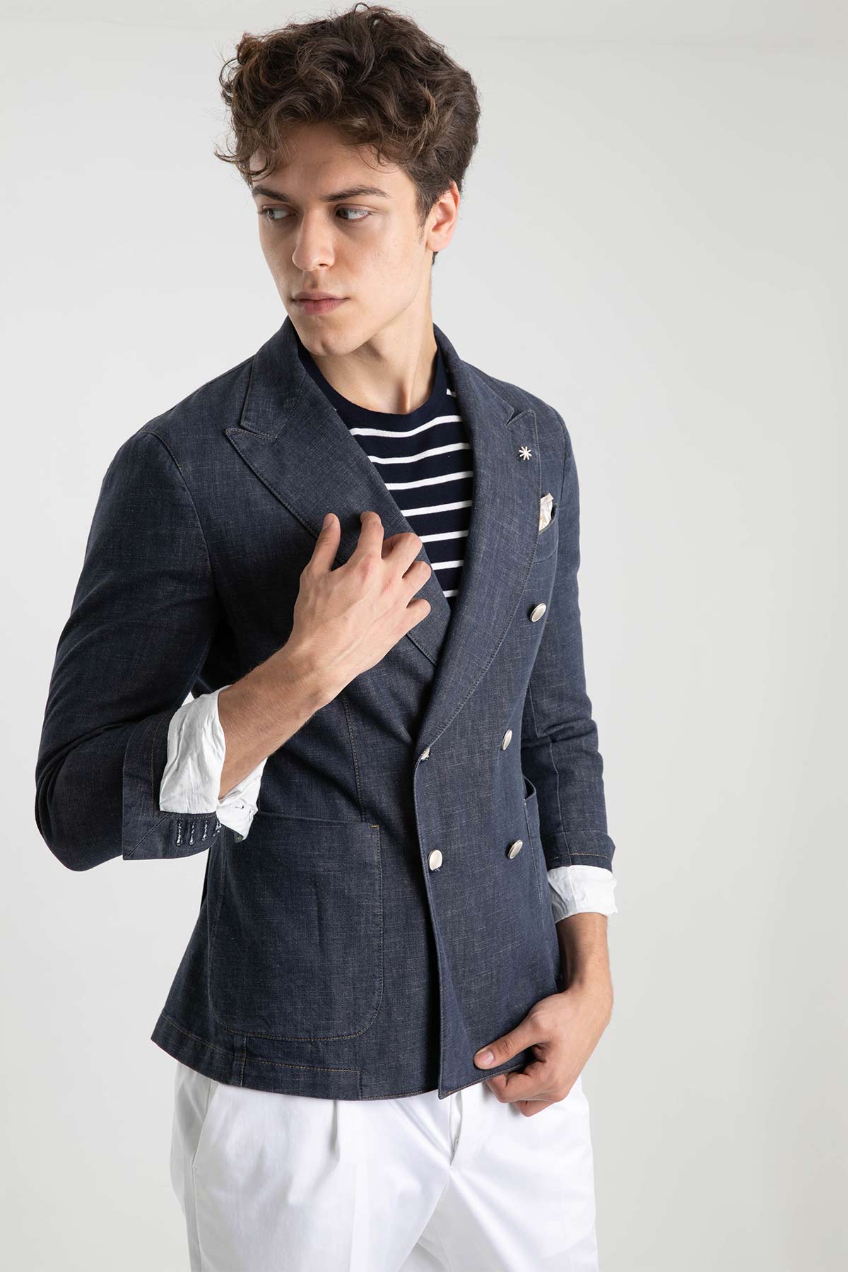 Manuel Ritz Denim Kruvaze Ceket-Libas Trendy Fashion Store