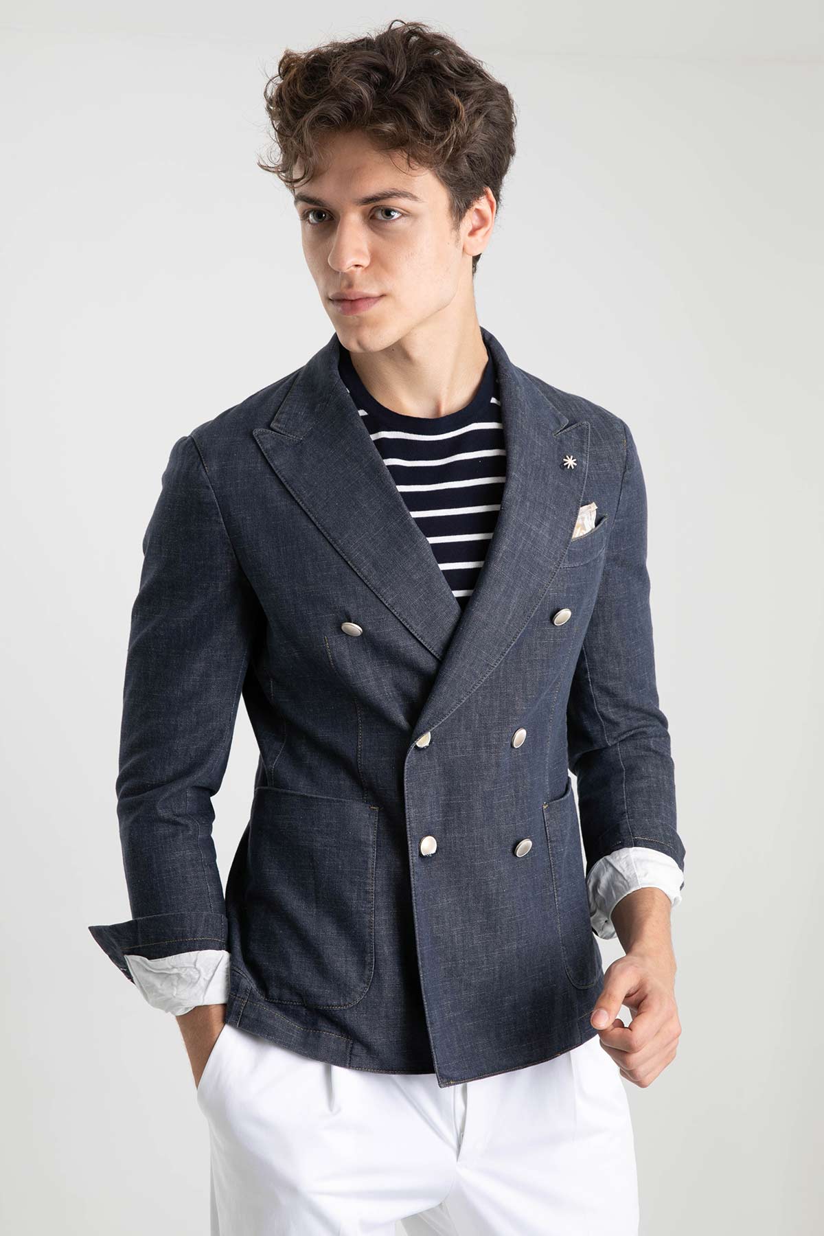 Manuel Ritz Denim Kruvaze Ceket-Libas Trendy Fashion Store