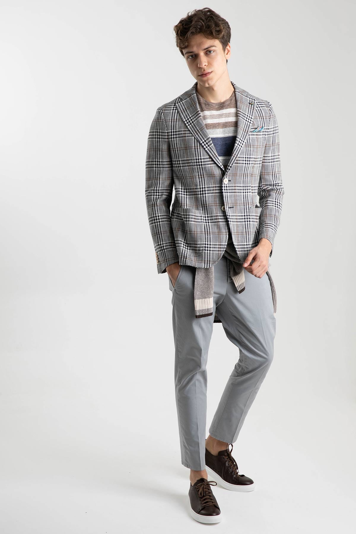 Manuel Ritz Ekoseli Ceket-Libas Trendy Fashion Store