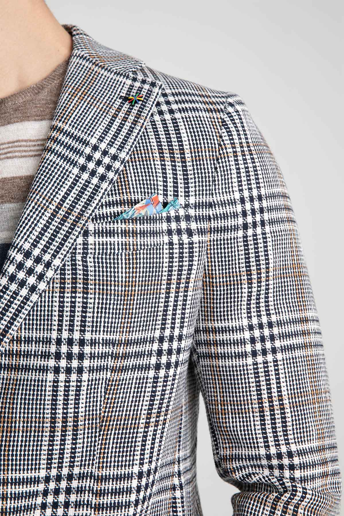 Manuel Ritz Ekoseli Ceket-Libas Trendy Fashion Store