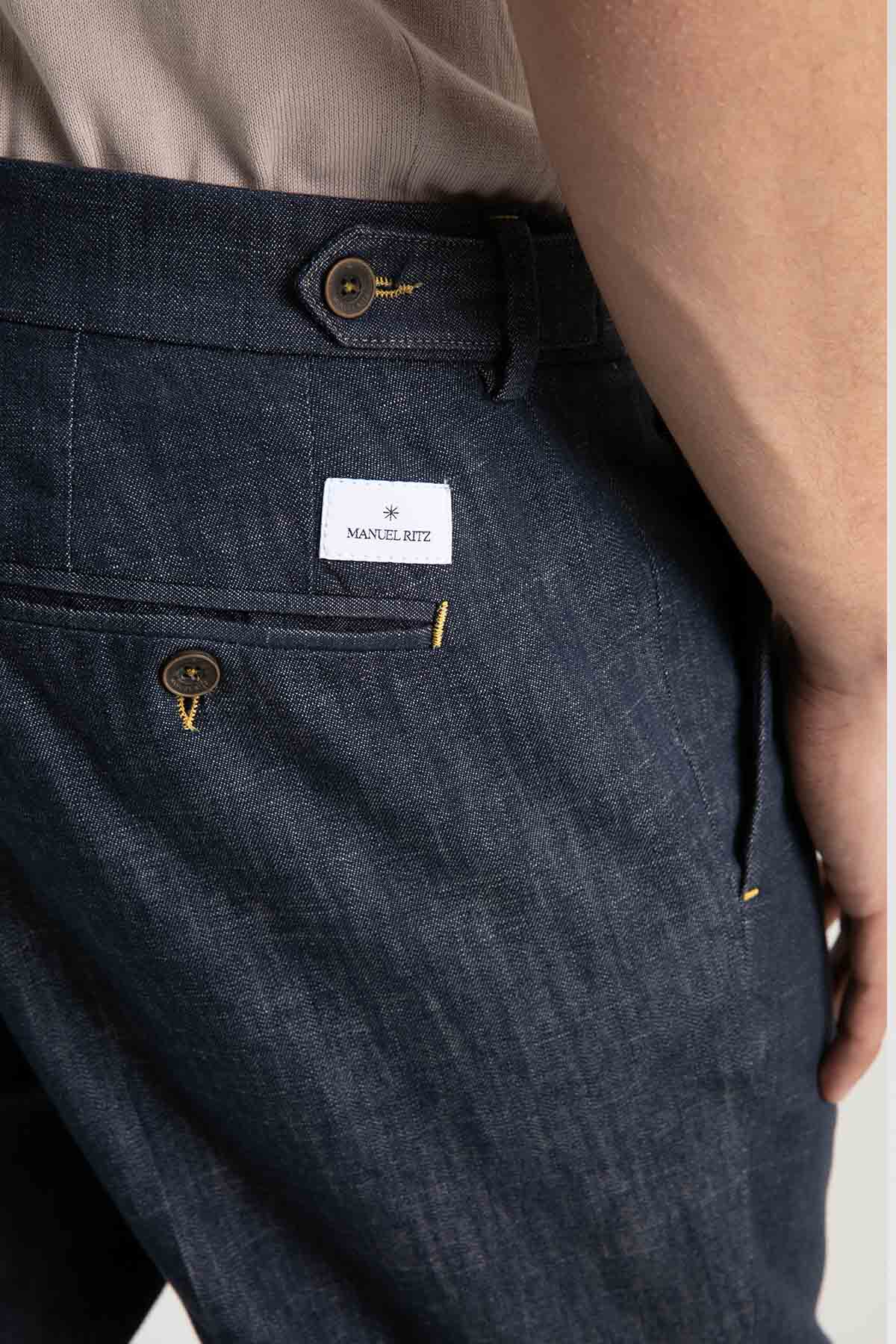 Manuel Ritz Baggy Fit Tek Pile Denim Pantolon-Libas Trendy Fashion Store