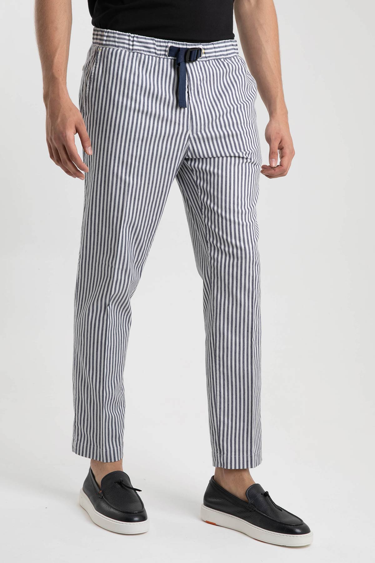 Manuel Ritz Beli Lastikli Çizgili Pantolon-Libas Trendy Fashion Store