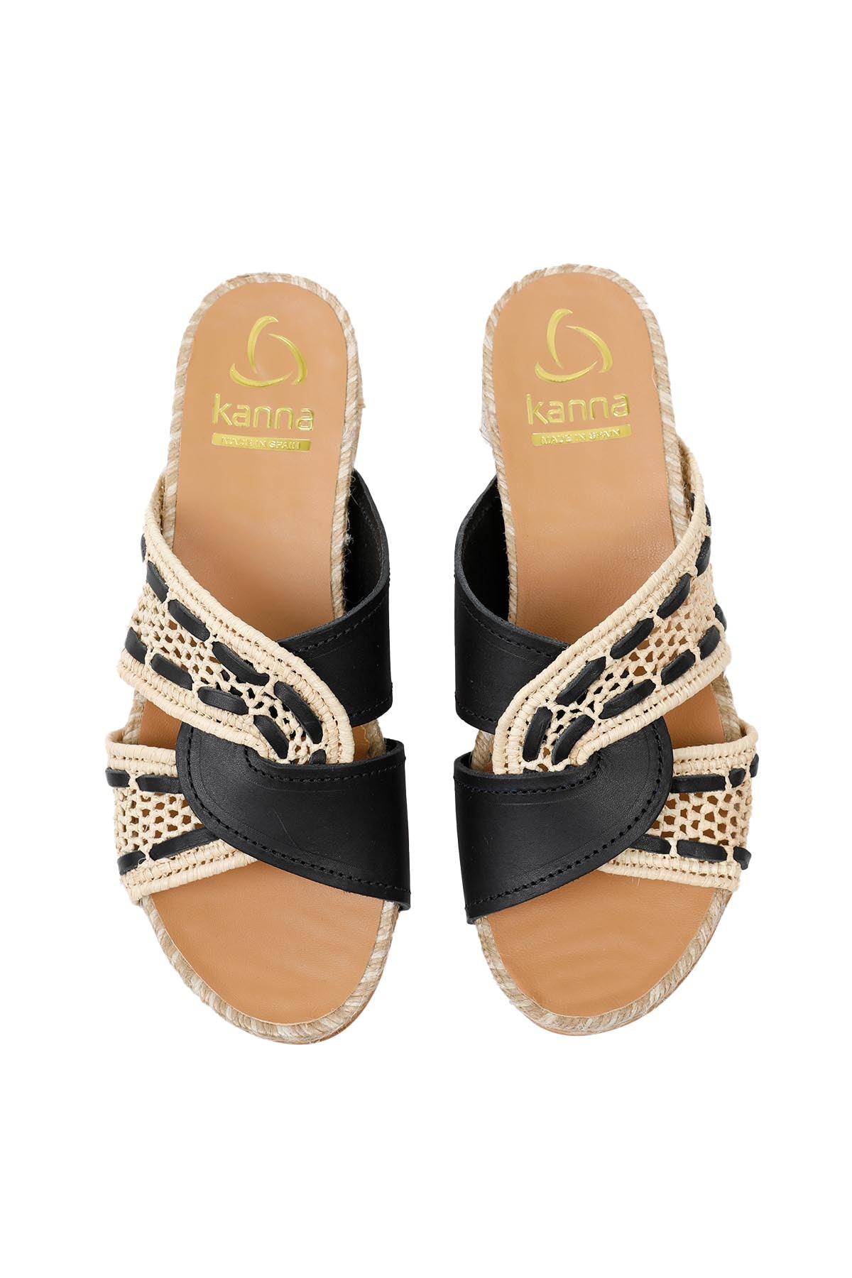 Kanna Hasır Detaylı Deri Terlik-Libas Trendy Fashion Store