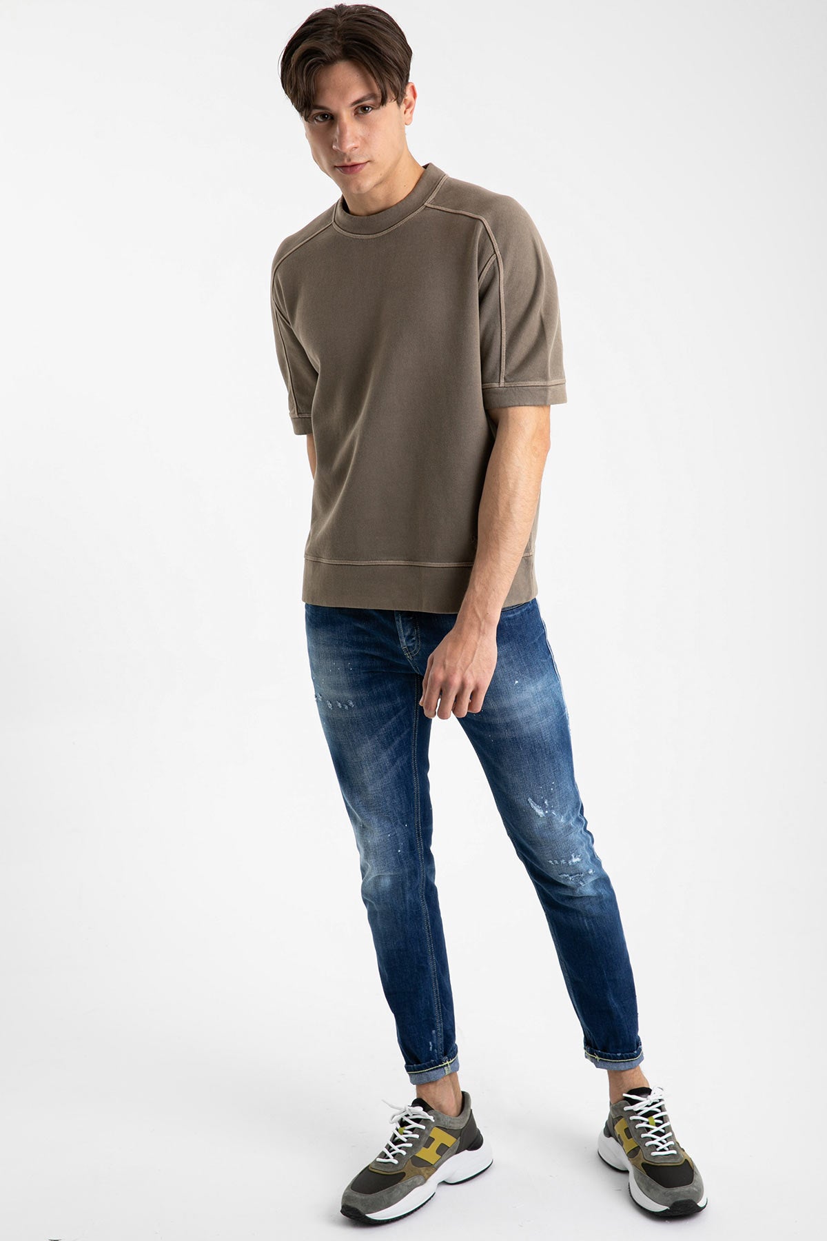 Dondup Kısa Kollu Bol Kesim Sweatshirt-Libas Trendy Fashion Store