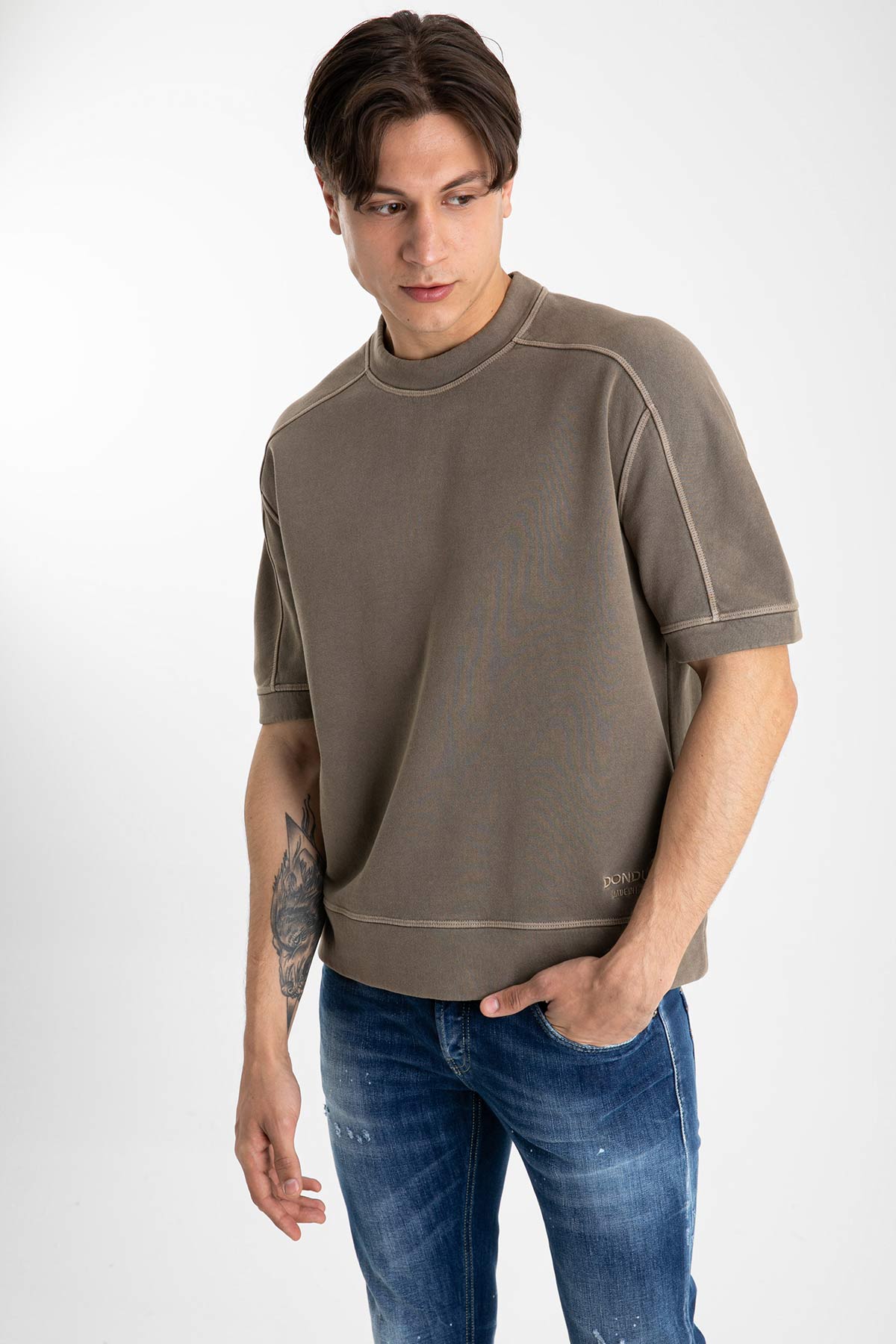 Dondup Kısa Kollu Bol Kesim Sweatshirt-Libas Trendy Fashion Store