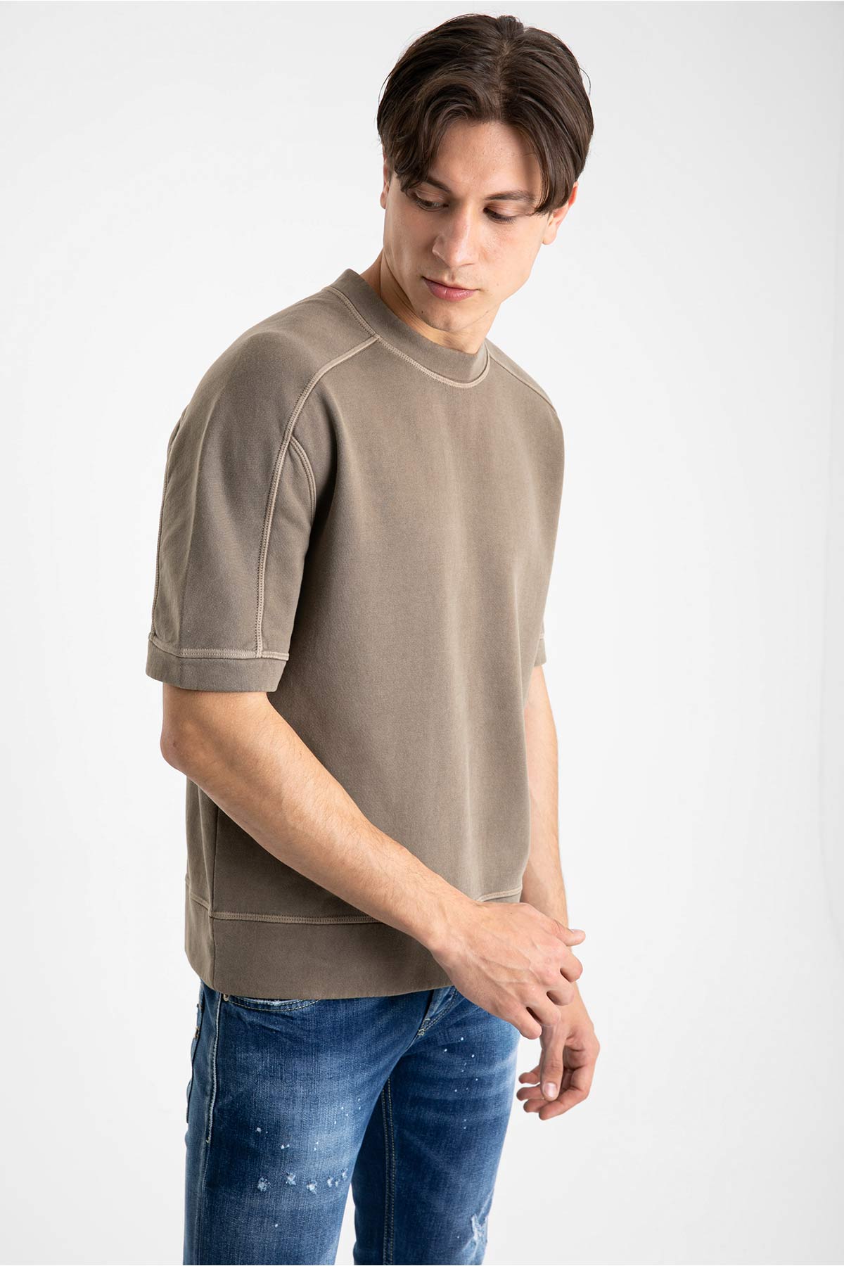 Dondup Kısa Kollu Bol Kesim Sweatshirt-Libas Trendy Fashion Store