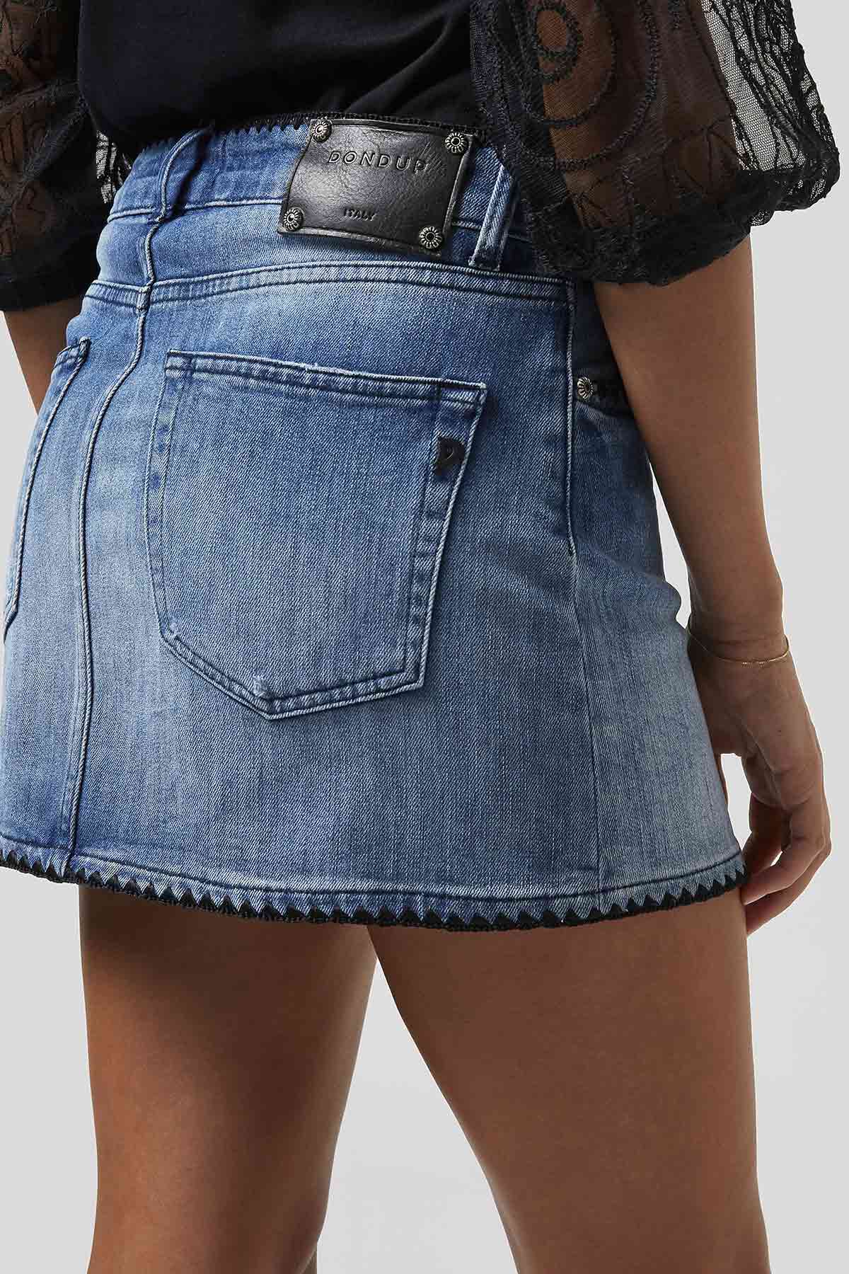 Dondup Streç Denim Mini Etek-Libas Trendy Fashion Store