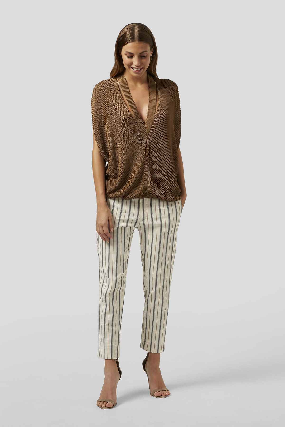 Dondup Çizgili Pantolon-Libas Trendy Fashion Store