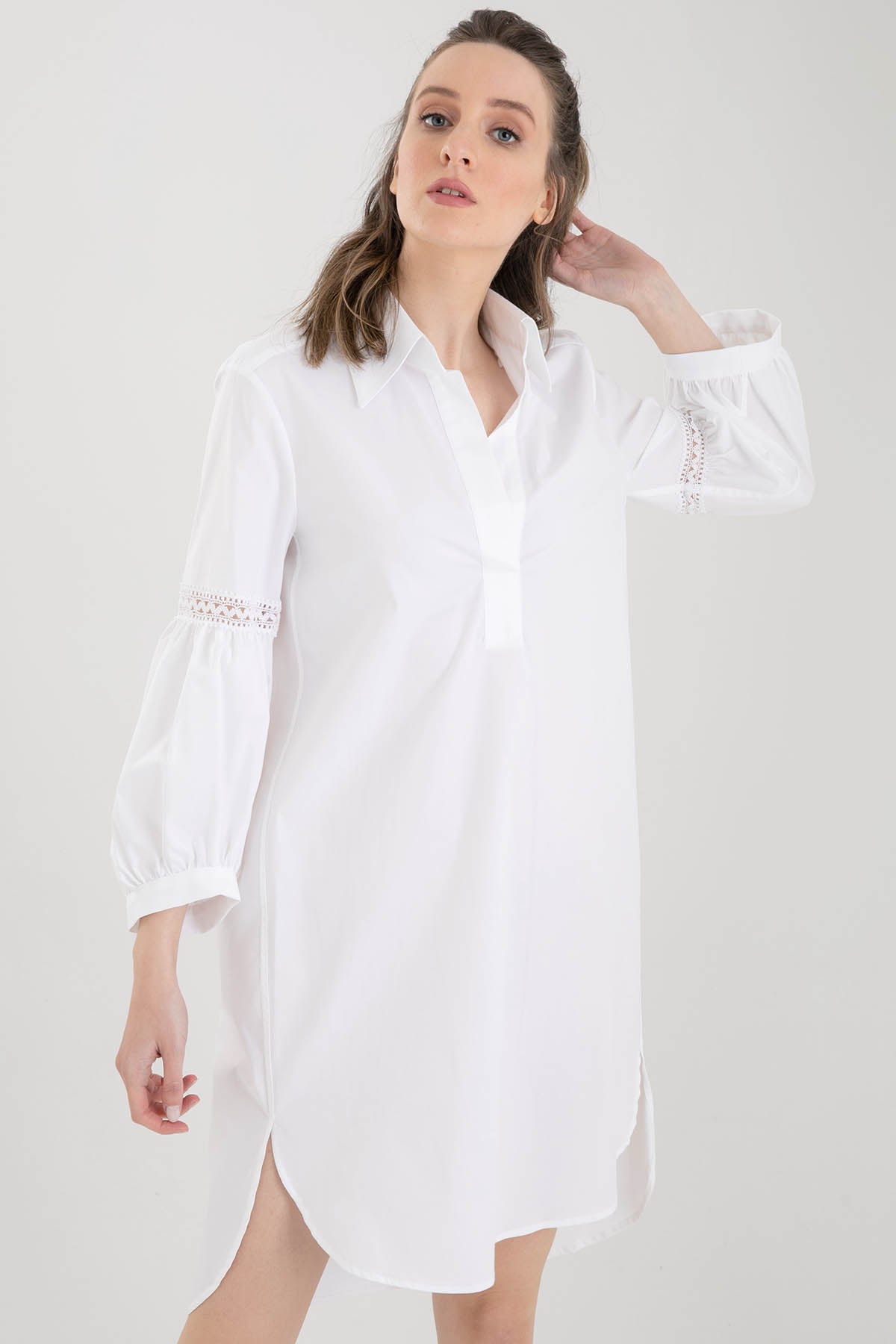 Dondup Balon Kol Gömlek Elbise-Libas Trendy Fashion Store