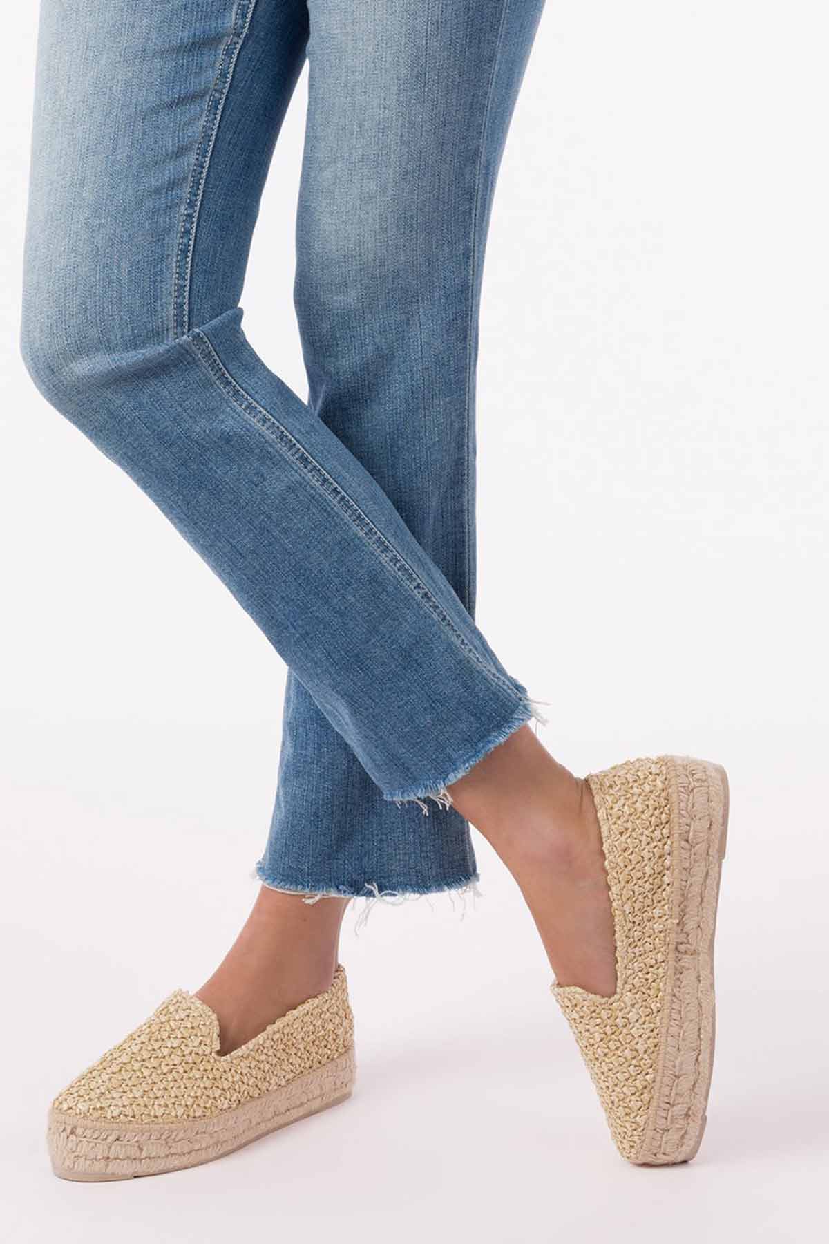 Manebi Hasır Örgü Espadril-Libas Trendy Fashion Store